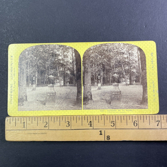 The Queen's Grove Palace Of Versailles Stereoview France Antique c1870- X3553