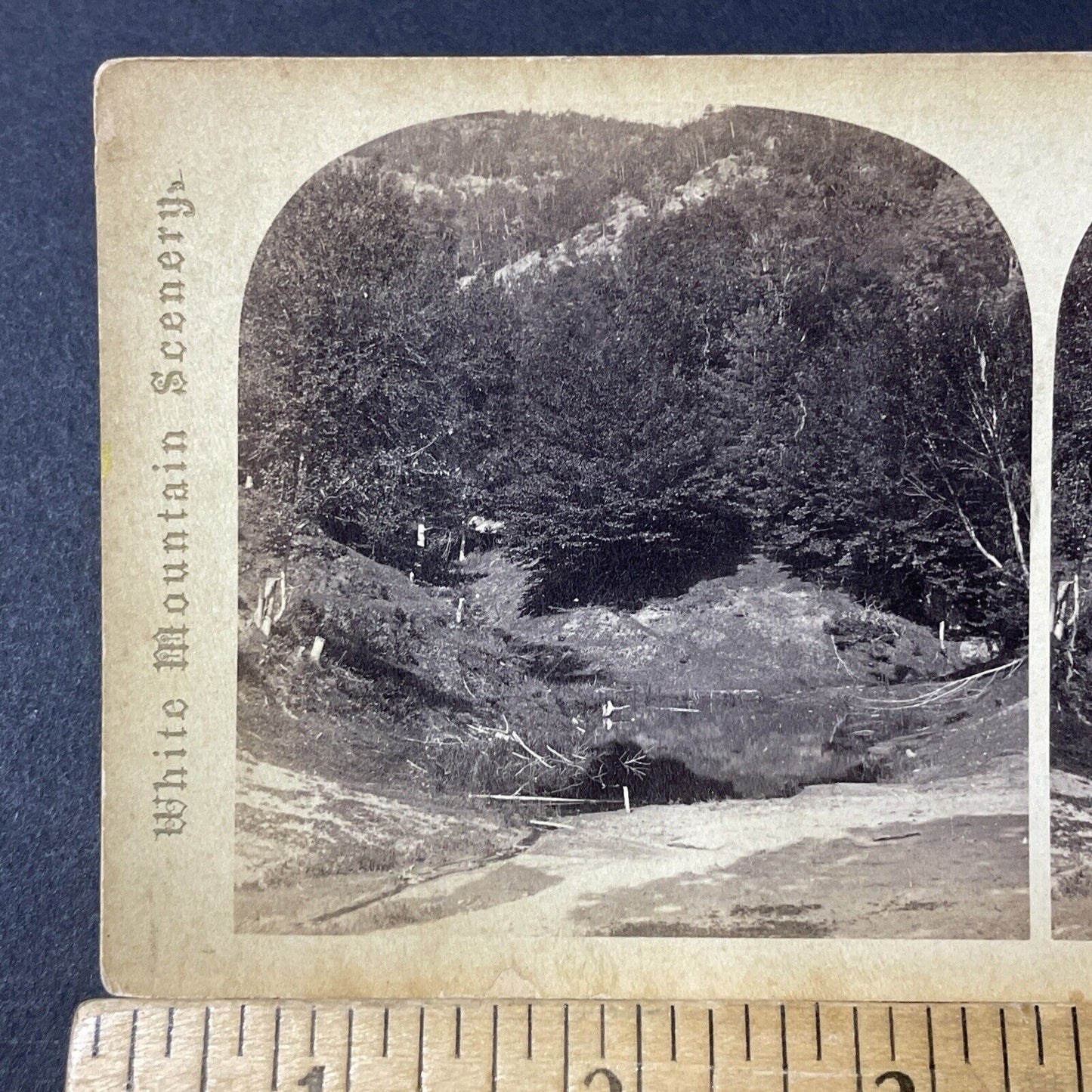 Antique 1880s Humphrey's Ledge North Conway NH Stereoview Photo Card V1844