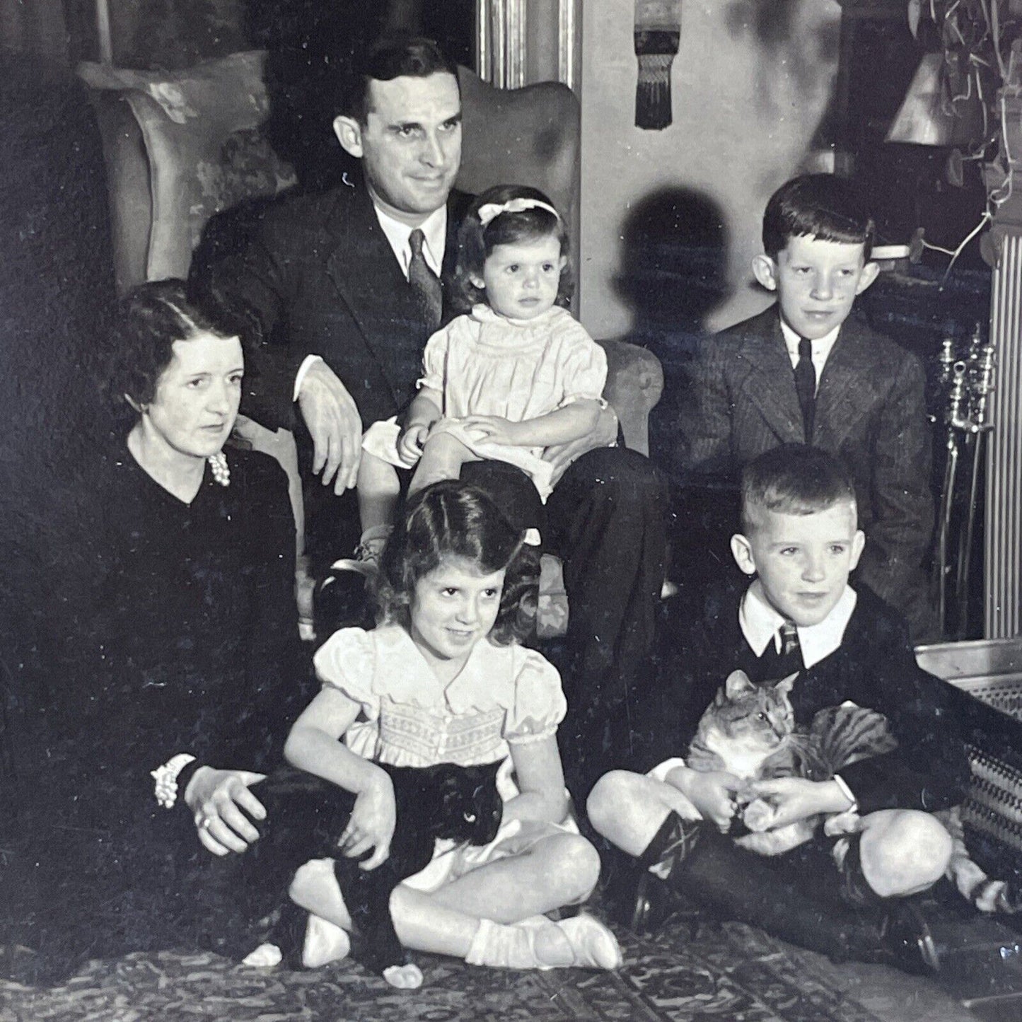 Dr Paul Sanderson & Family Stereoview Springfield MA OOAK Antique c1933 X1555