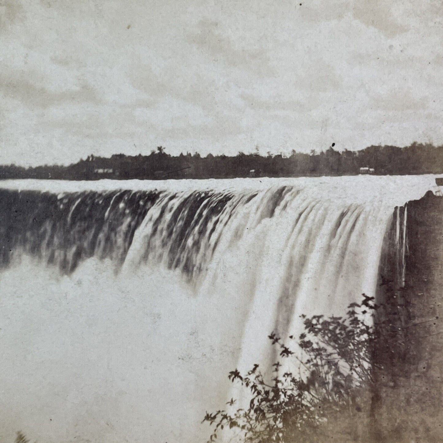 Niagara Falls Horseshoe Falls Canada Stereoview George Curtis c1870 Y2430