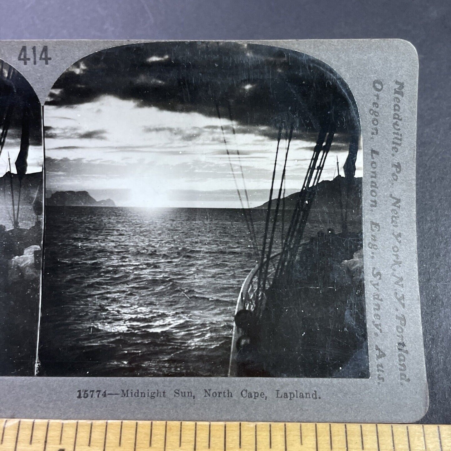 Antique 1910s North Cape Lappland Norway Stereoview Photo Card P3686