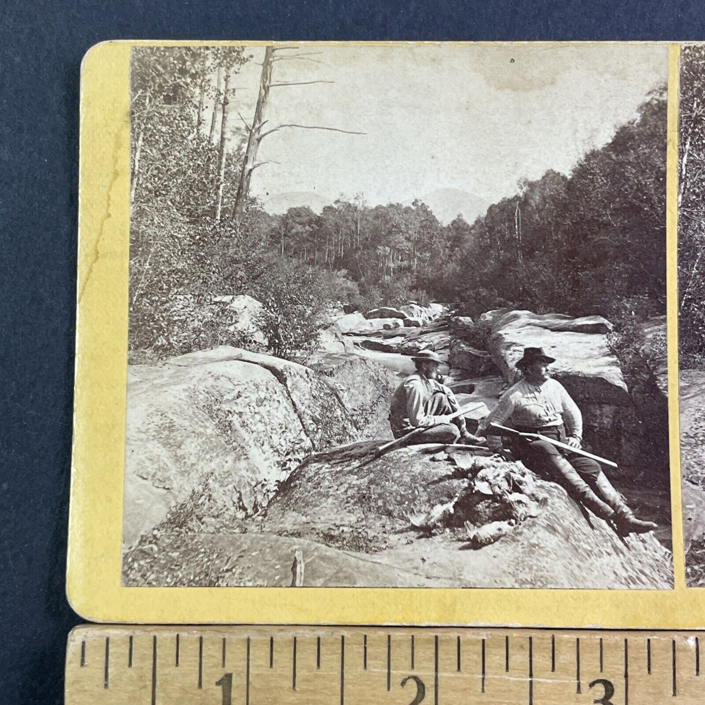 Hunting Partridge White Mountains NH Stereoview Antique c1872 X1533