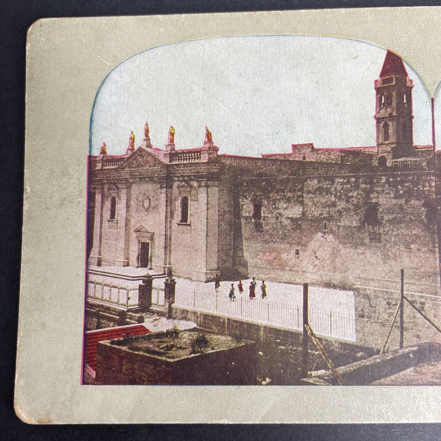 Antique 1902 Church Of The Annunciation Nazareth Stereoview Photo Card P1061