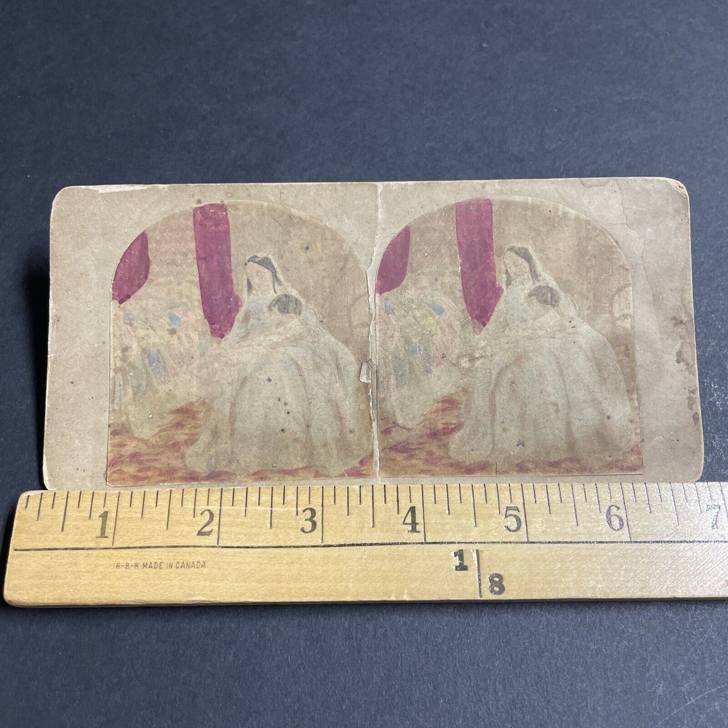 Antique 1840s Wealthy American Woman And Child Stereoview Photo Card P4689