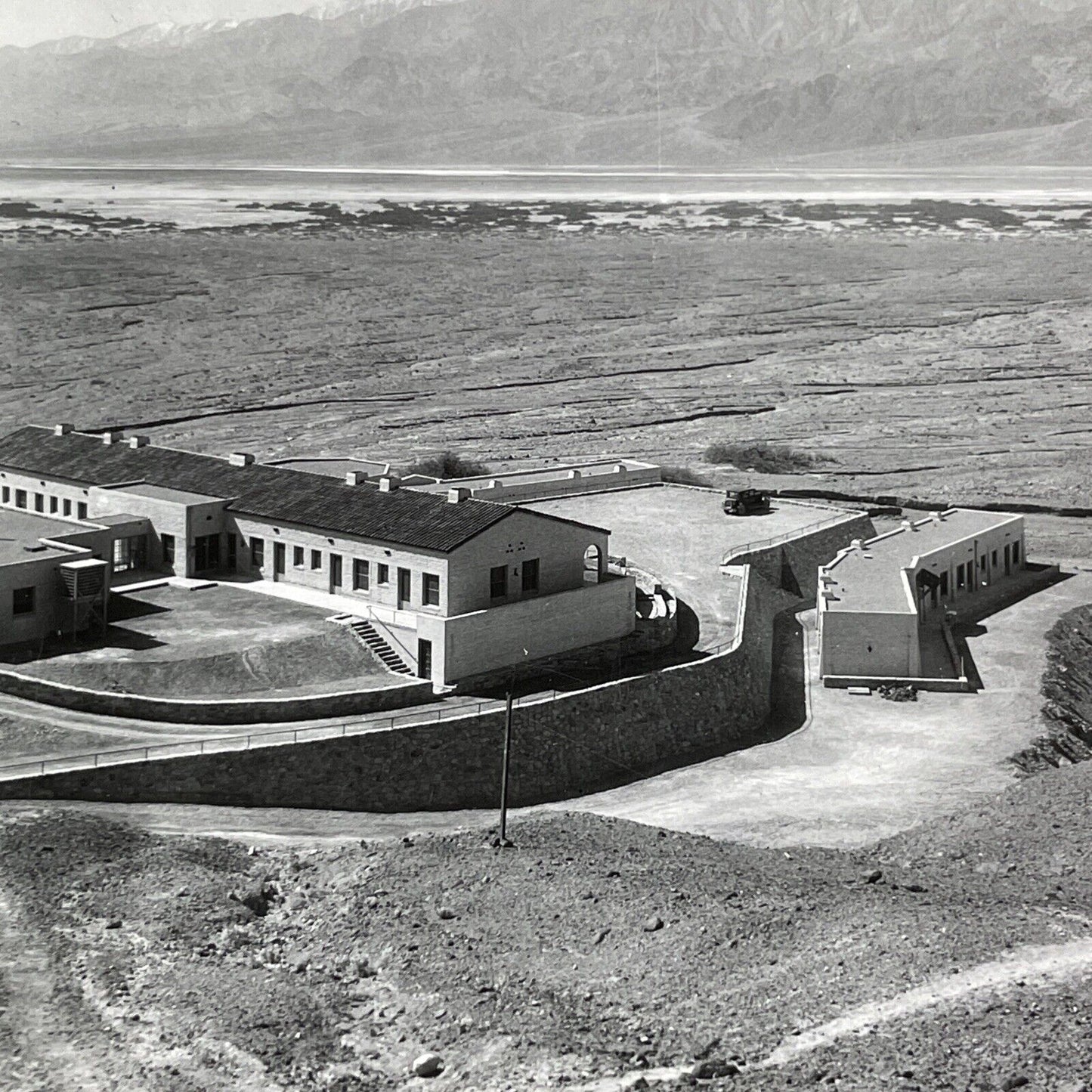 Furnace Creek Inn Hotel Death Valley California Stereoview Antique c1929 Y1182