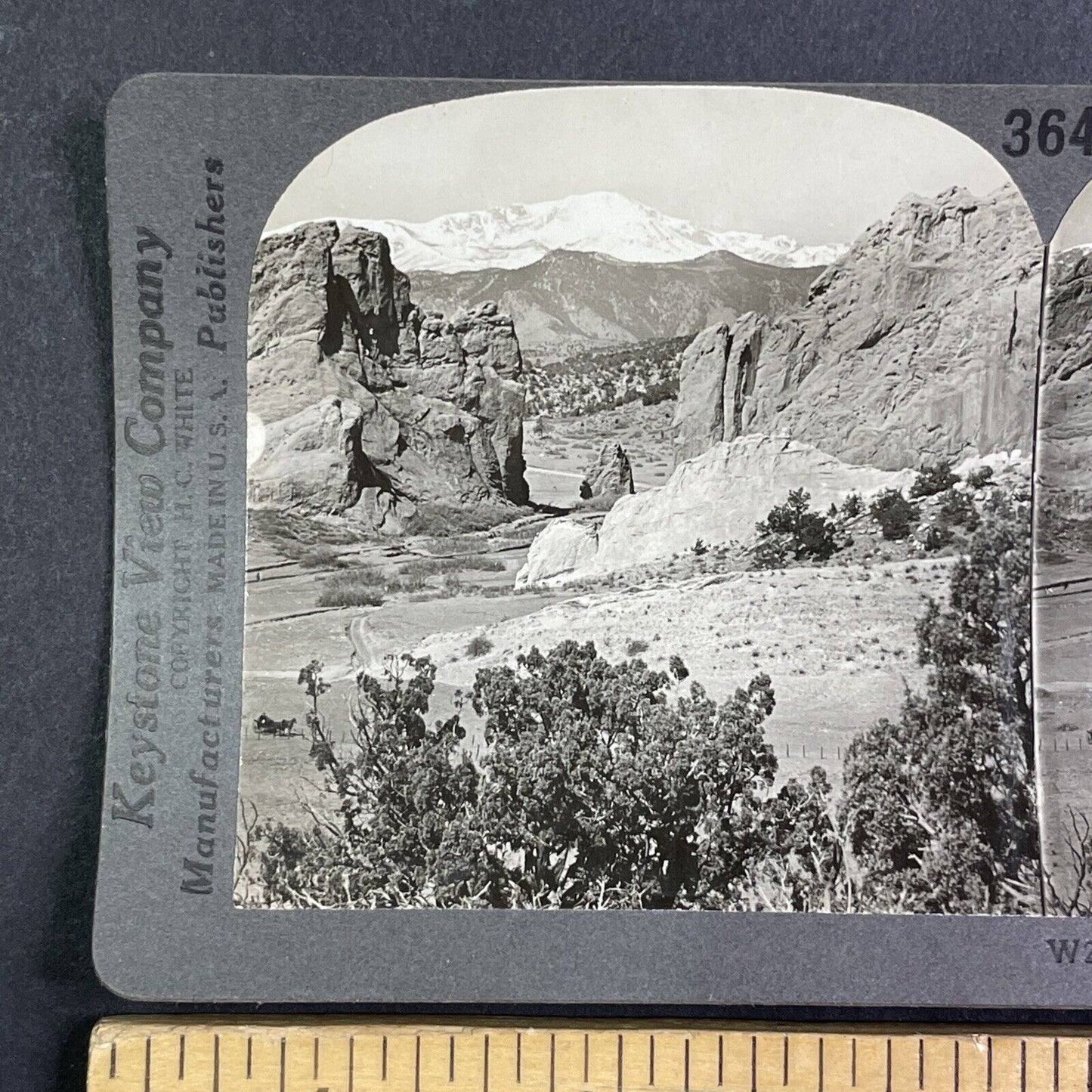 Gateway to the Garden of the Gods Colorado Stereoview Antique c1910s Y1133