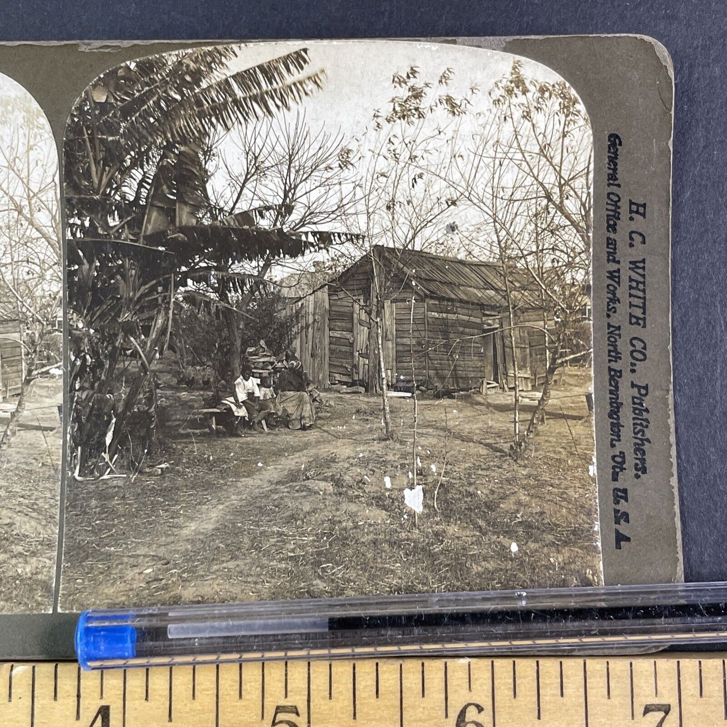 African American Home Stereoview Mississippi River Delta LA Antique c1902 X3133