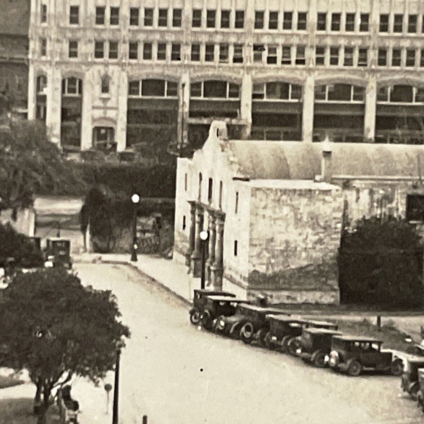 Antique 1920s The Alamo San Antonio Texas Stereoview Photo Card V1819