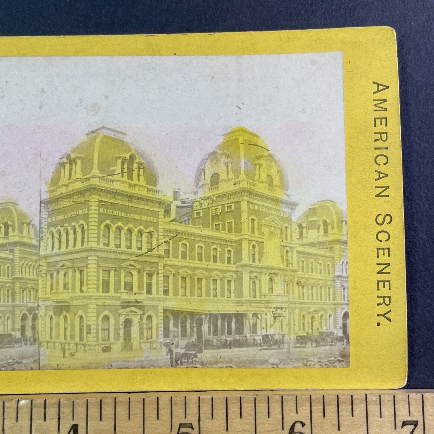 Grand Central Station Manhattan Stereoview New York City Antique c1871 X1586