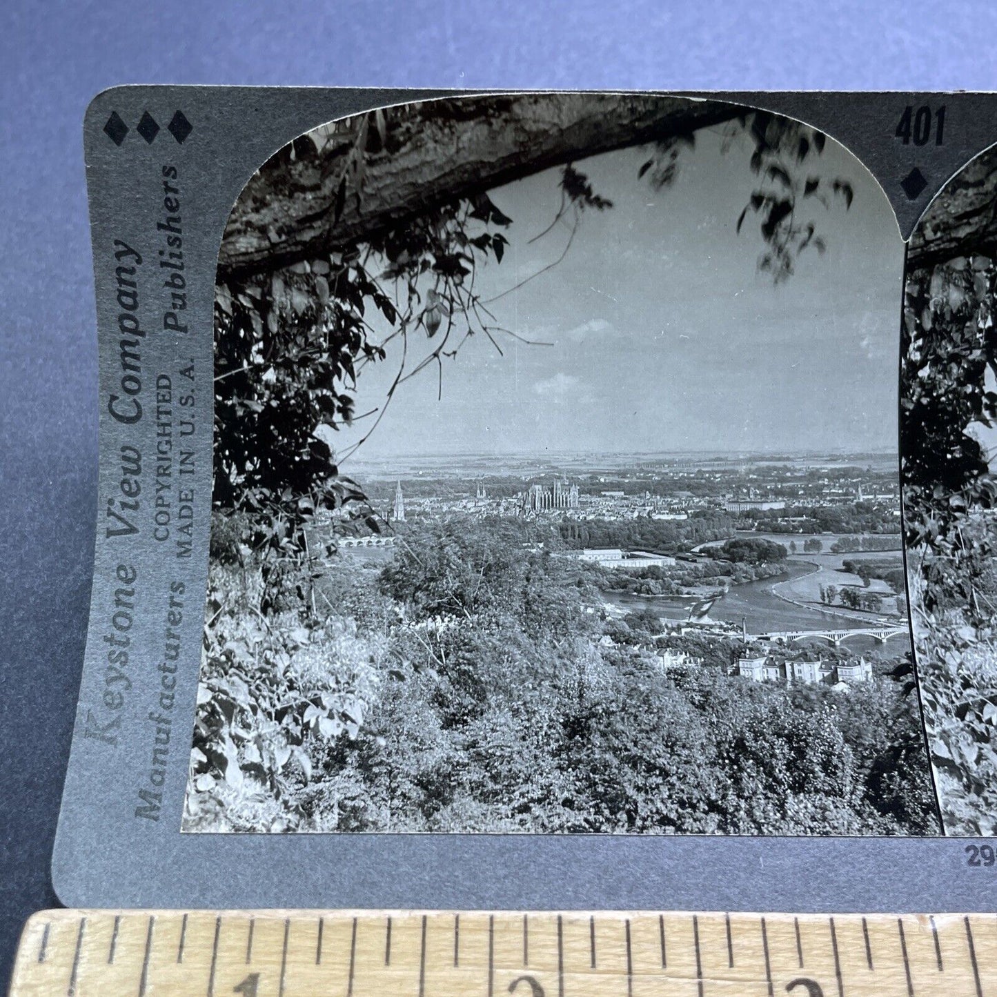 Antique 1920s Franco-Prussian Battlefield In France Stereoview Photo Card V2939