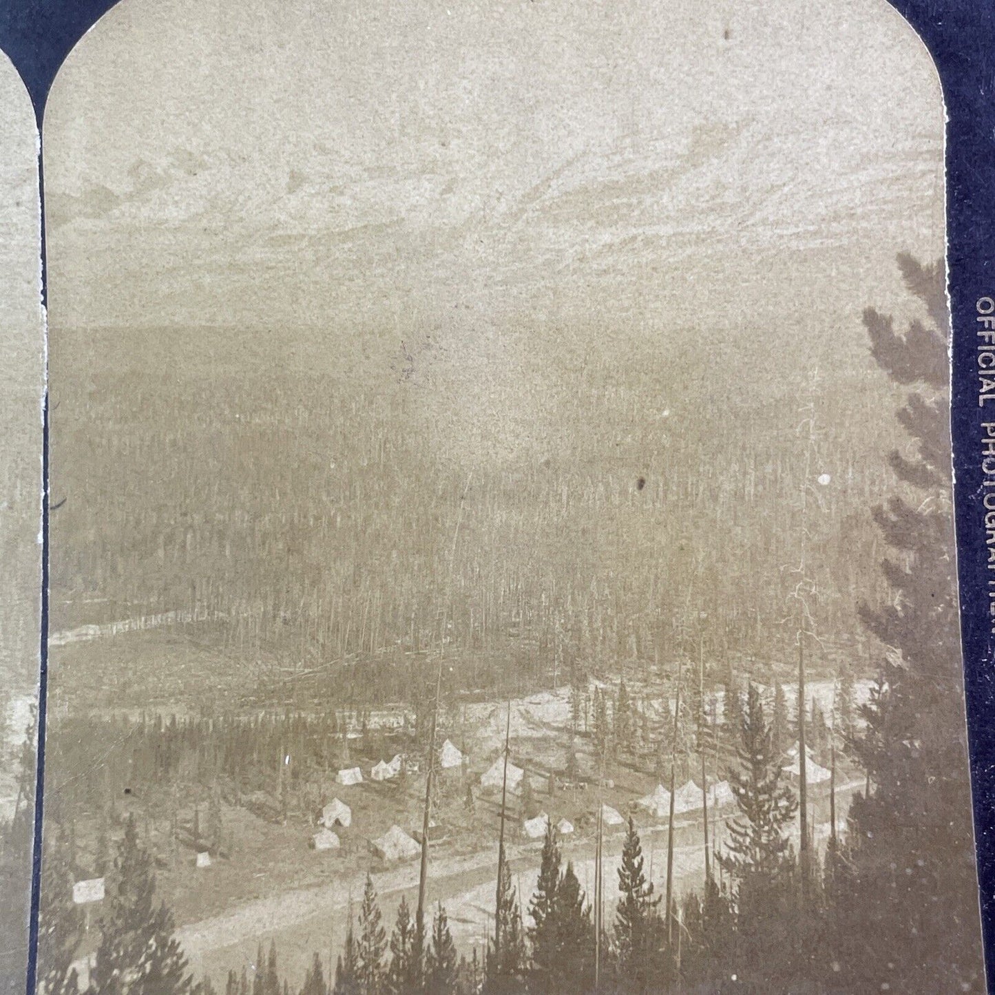 Canadian Pacific Railway Camp Alberta Stereoview Alexander Barton Thom c1883