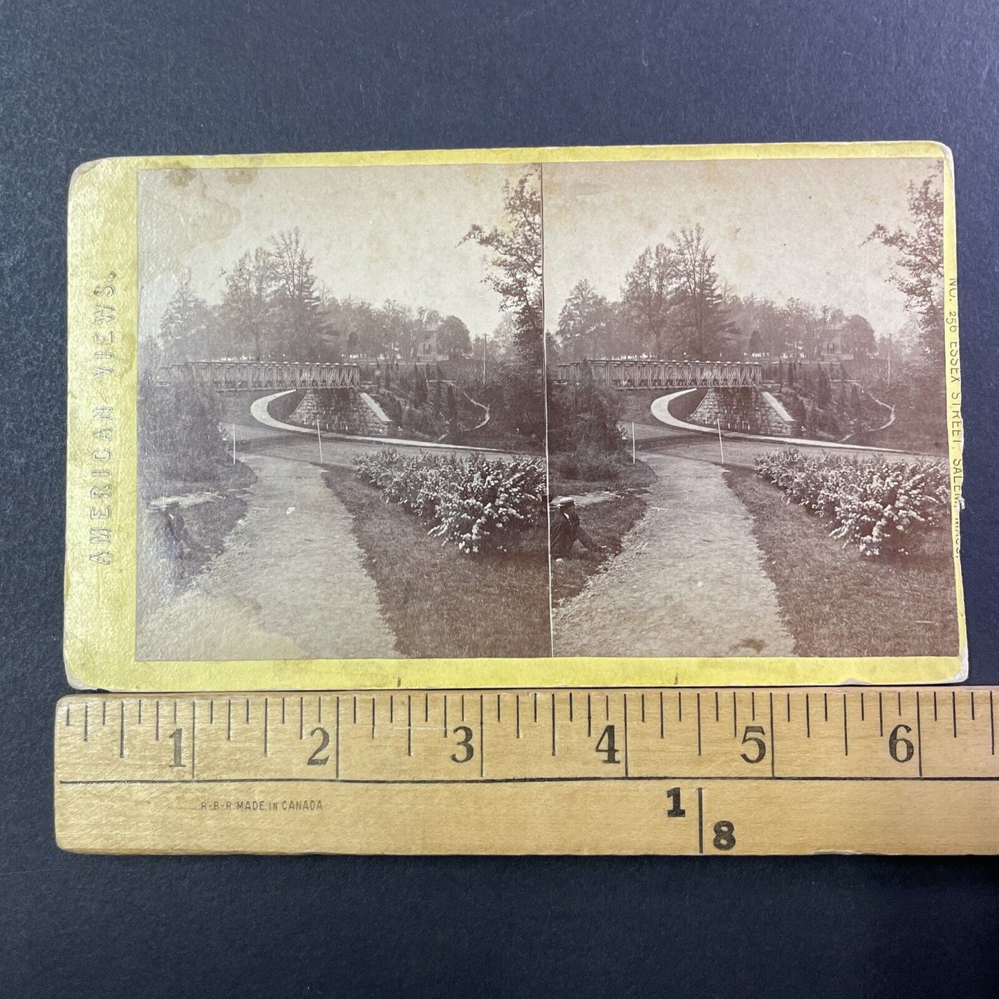 Sweet  Briar Park Stereoview King Of Prussia Pennsylvania Antique c1872 X1246