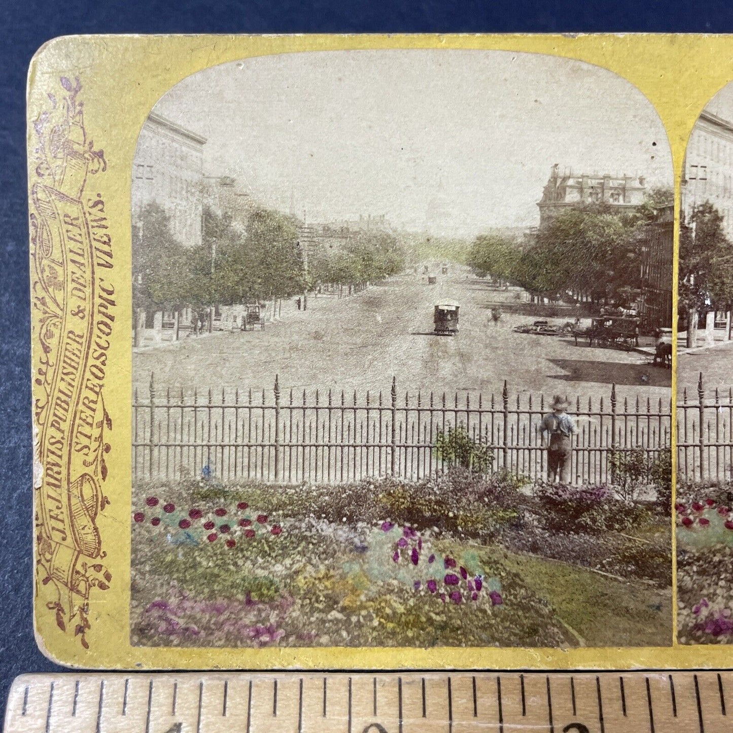 Antique 1870s Pennsylvania Avenue Washington DC Stereoview Photo Card P2460-13