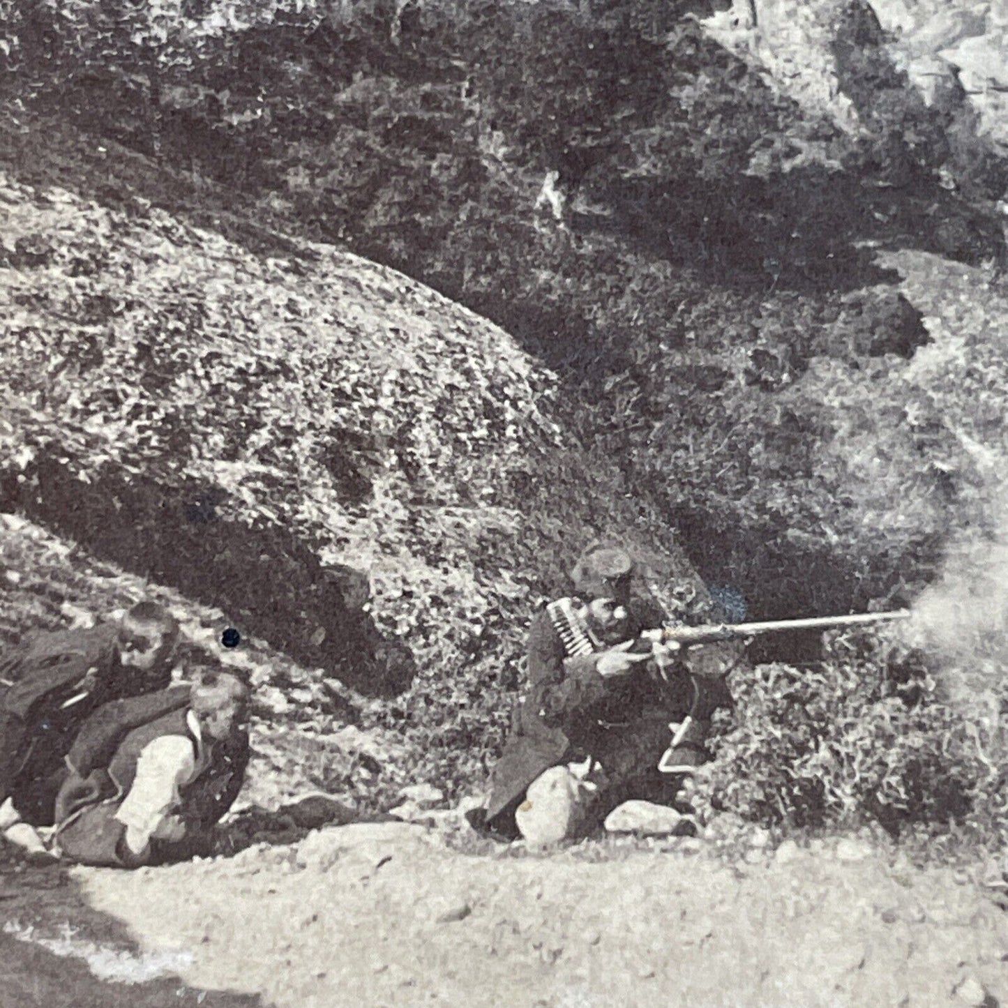 Antique 1897 Soldier In Greco-Turkish War Greece Stereoview Photo Card P3843