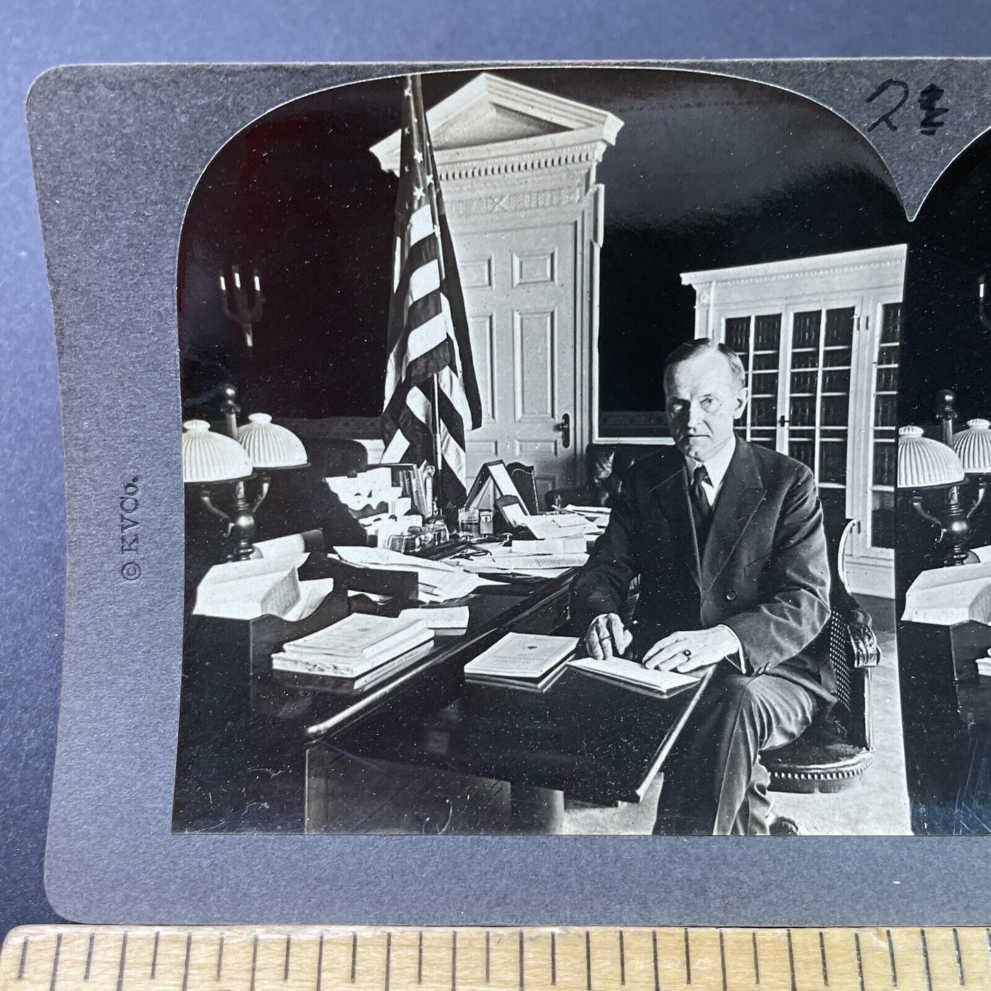 Antique 1920s Professor Lord Of Yale University Stereoview Photo Card P2859