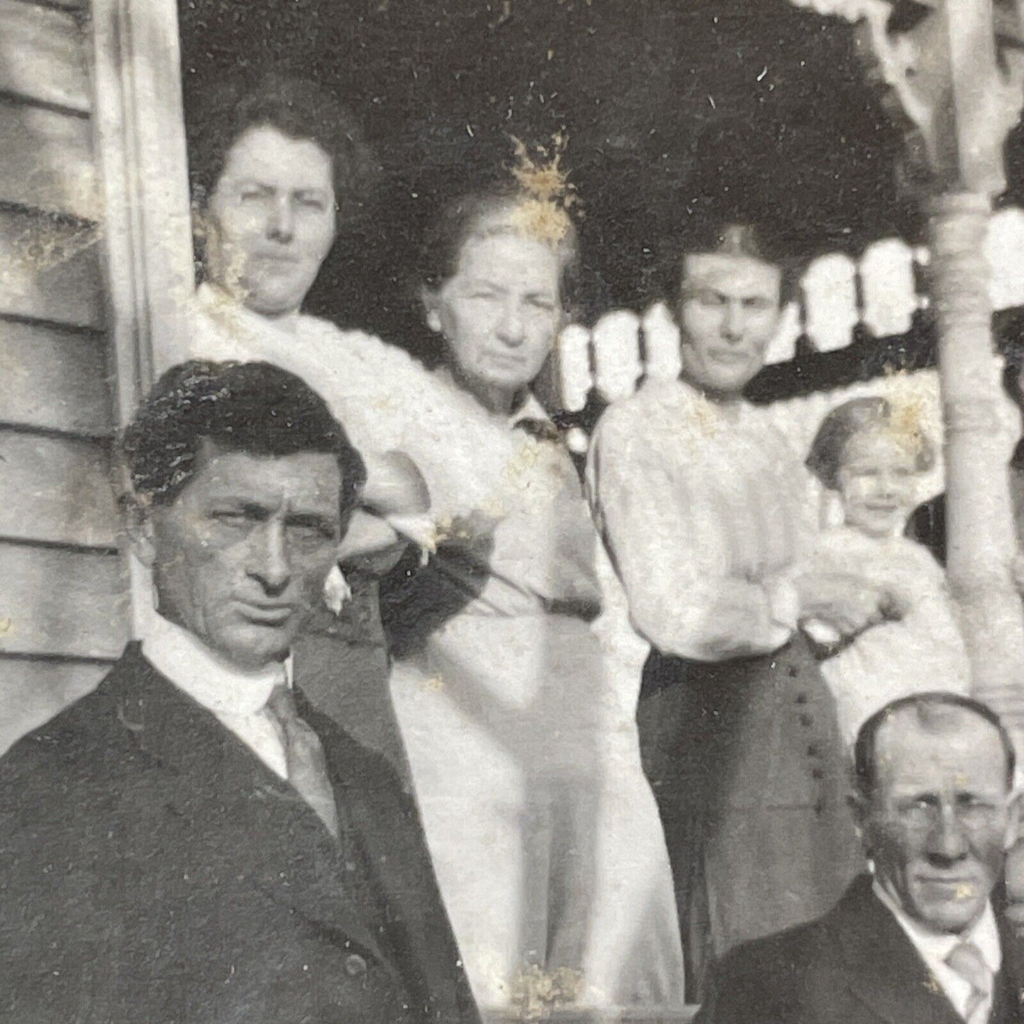 Inventor Harriet A. Brown at House Stereoview Voluntown Connecticut c1920 Y1711