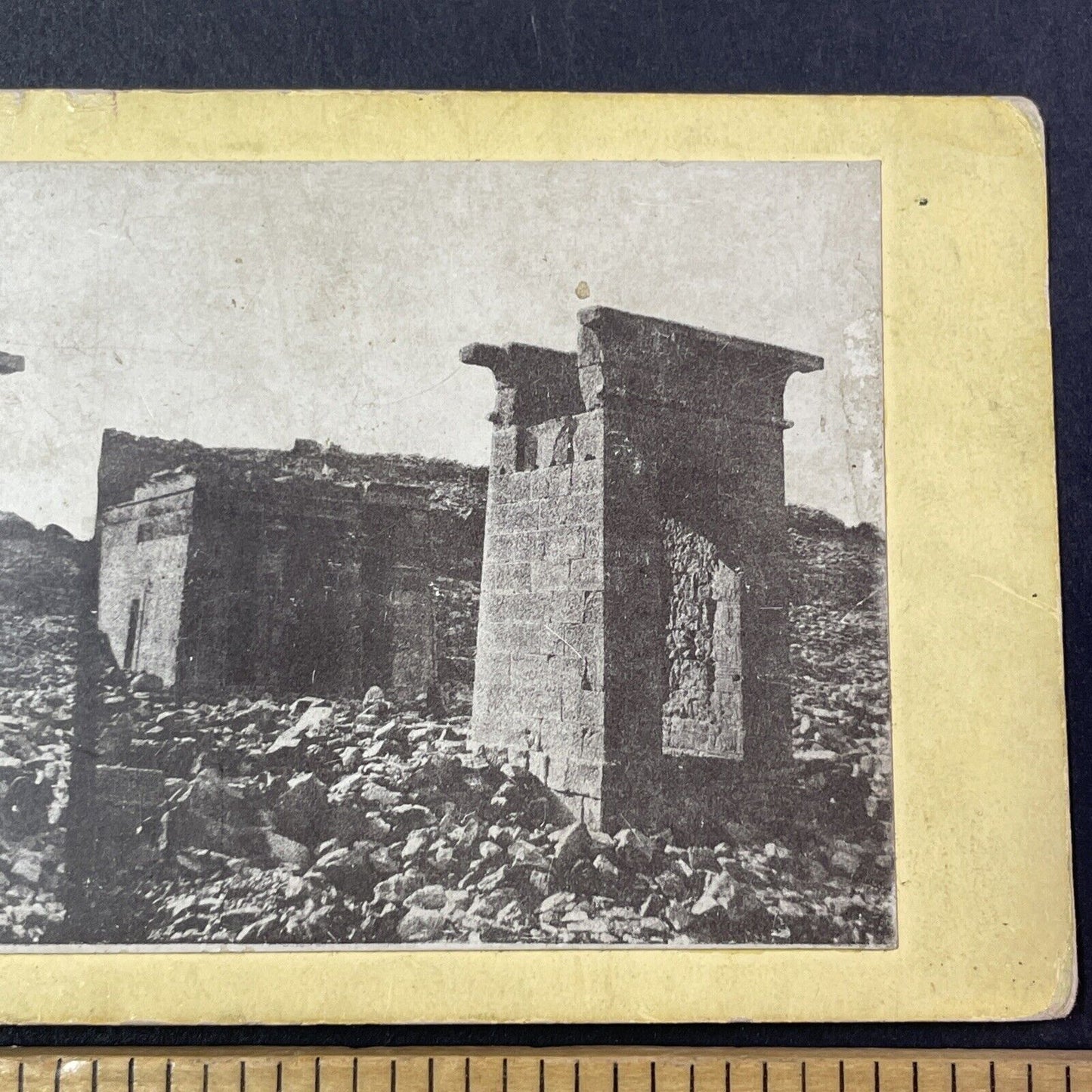 Temple Of Dendur Nubia Egypt Stereoview Francis Frith Antique c1857 X2788