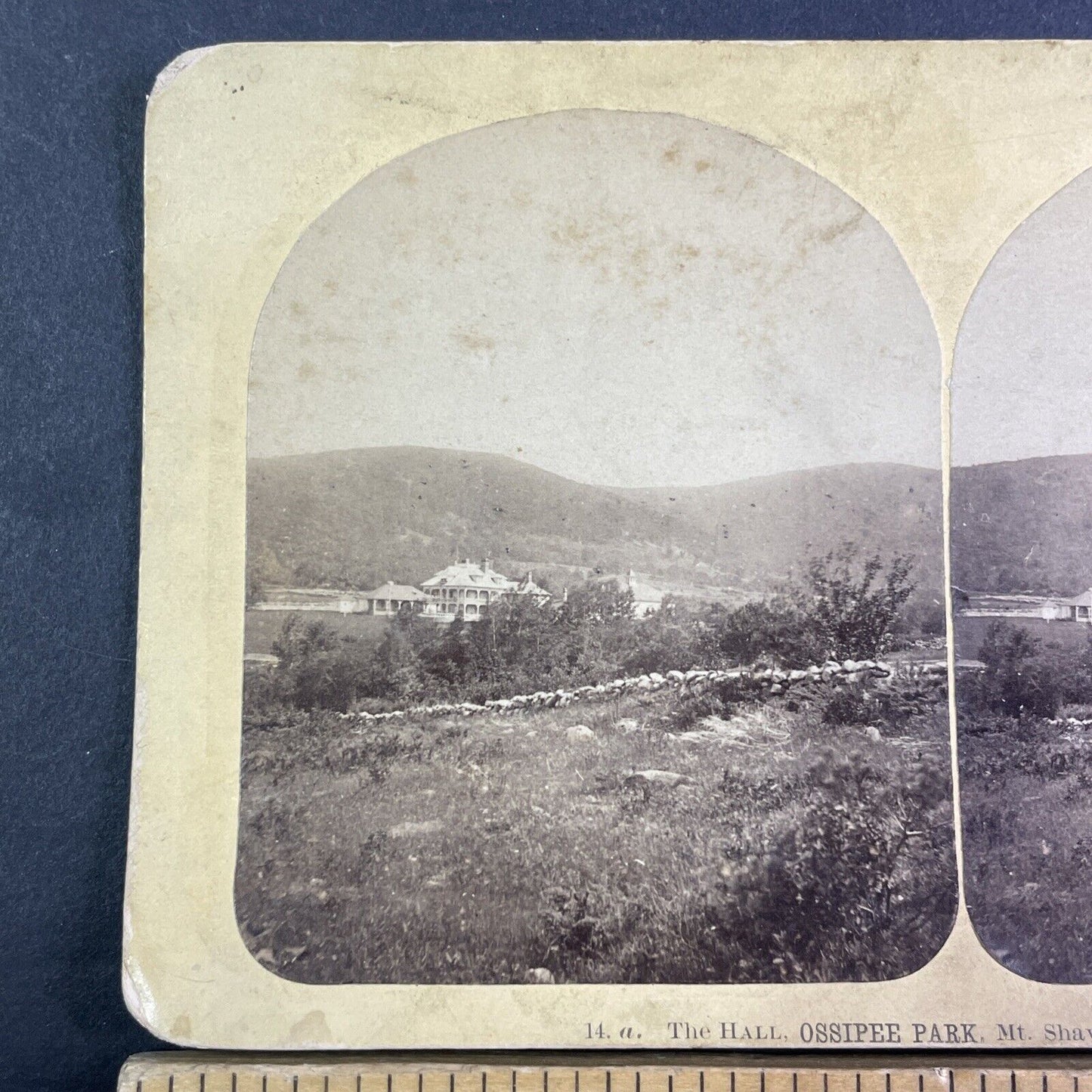 Dance Hall Ossippee Park Mount Shaw Stereoview New Hampshire c1870s Y2268