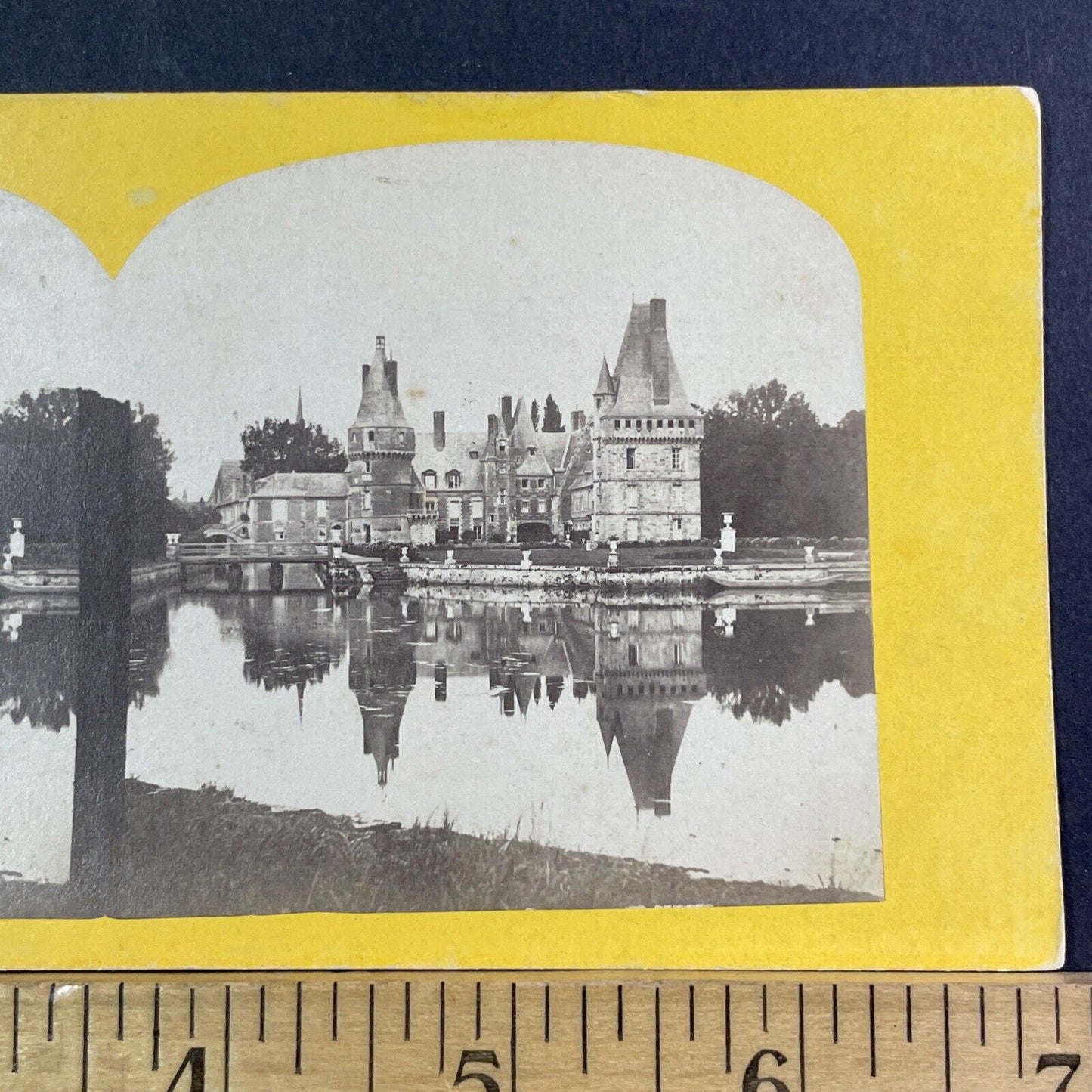 Chateau de Maintenon Castle Stereoview Eure-et-Loir France Antique c1872 X2614