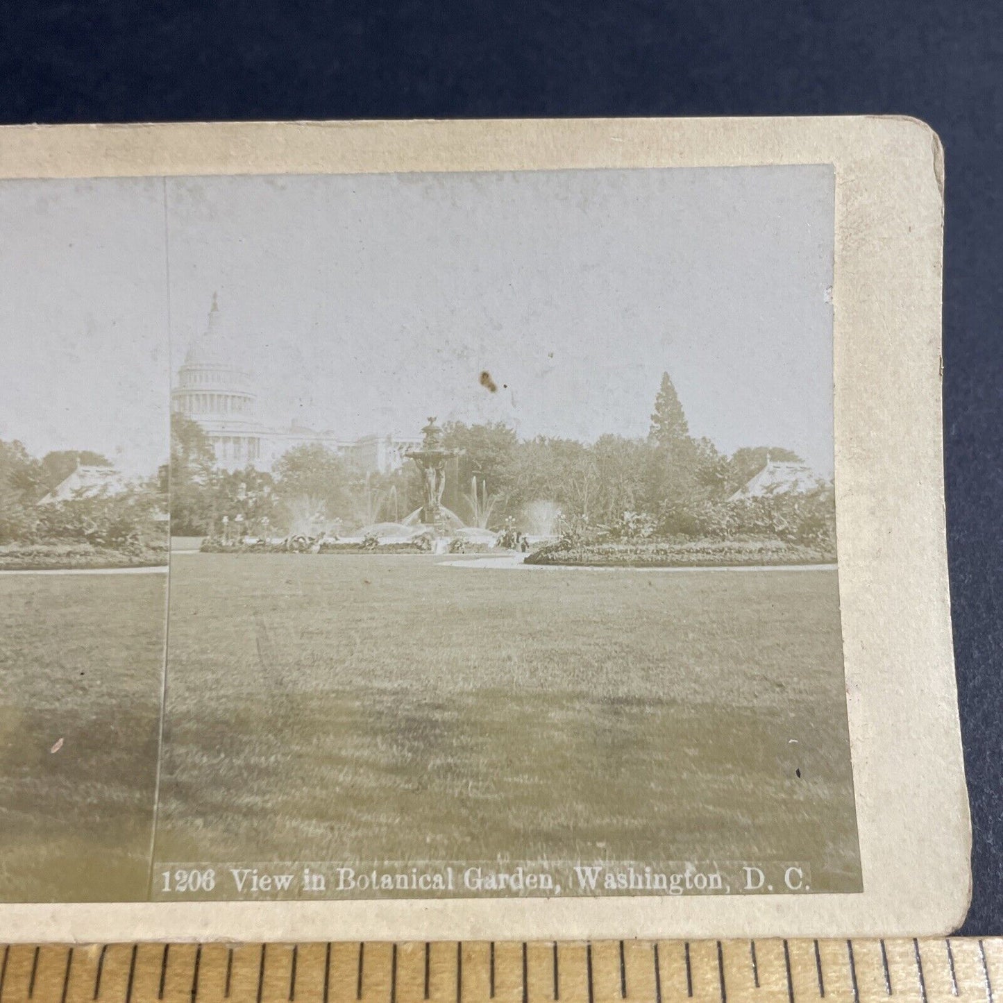 Antique 1880s US Capitol Building Washington DC Stereoview Photo Card P4845