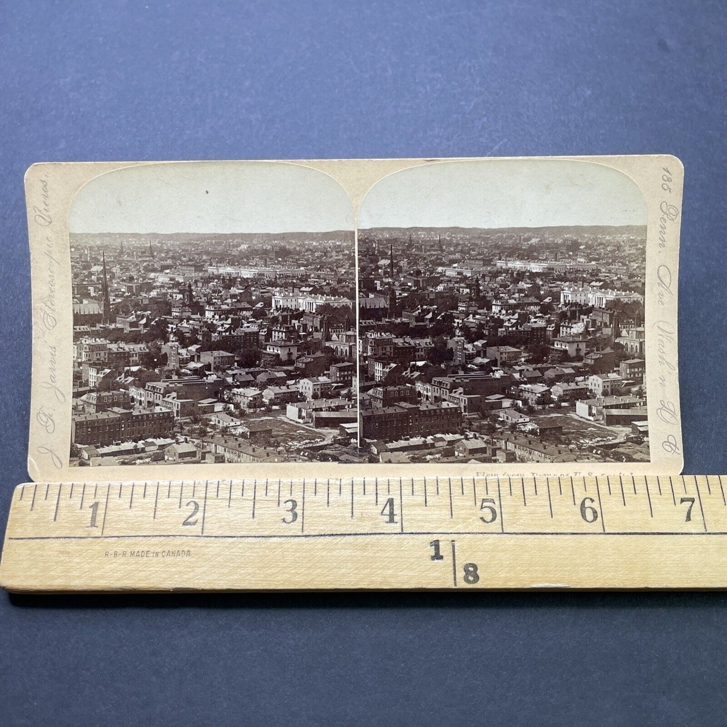 Antique 1890s Washington DC City View Stereoview Photo Card P2504