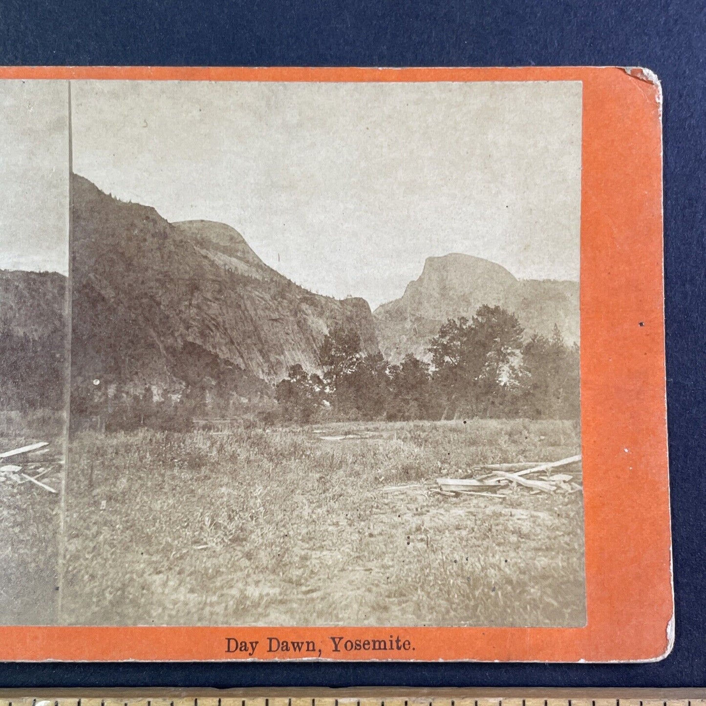 Day Dawn Yosemite J.G. Parks Stereoview Attributed to J.J. Reilly c1870 Y2530