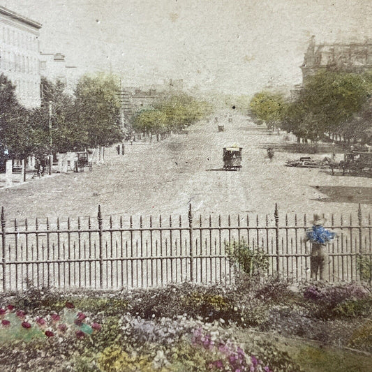 Antique 1870s Pennsylvania Avenue Washington DC Stereoview Photo Card P2460-13