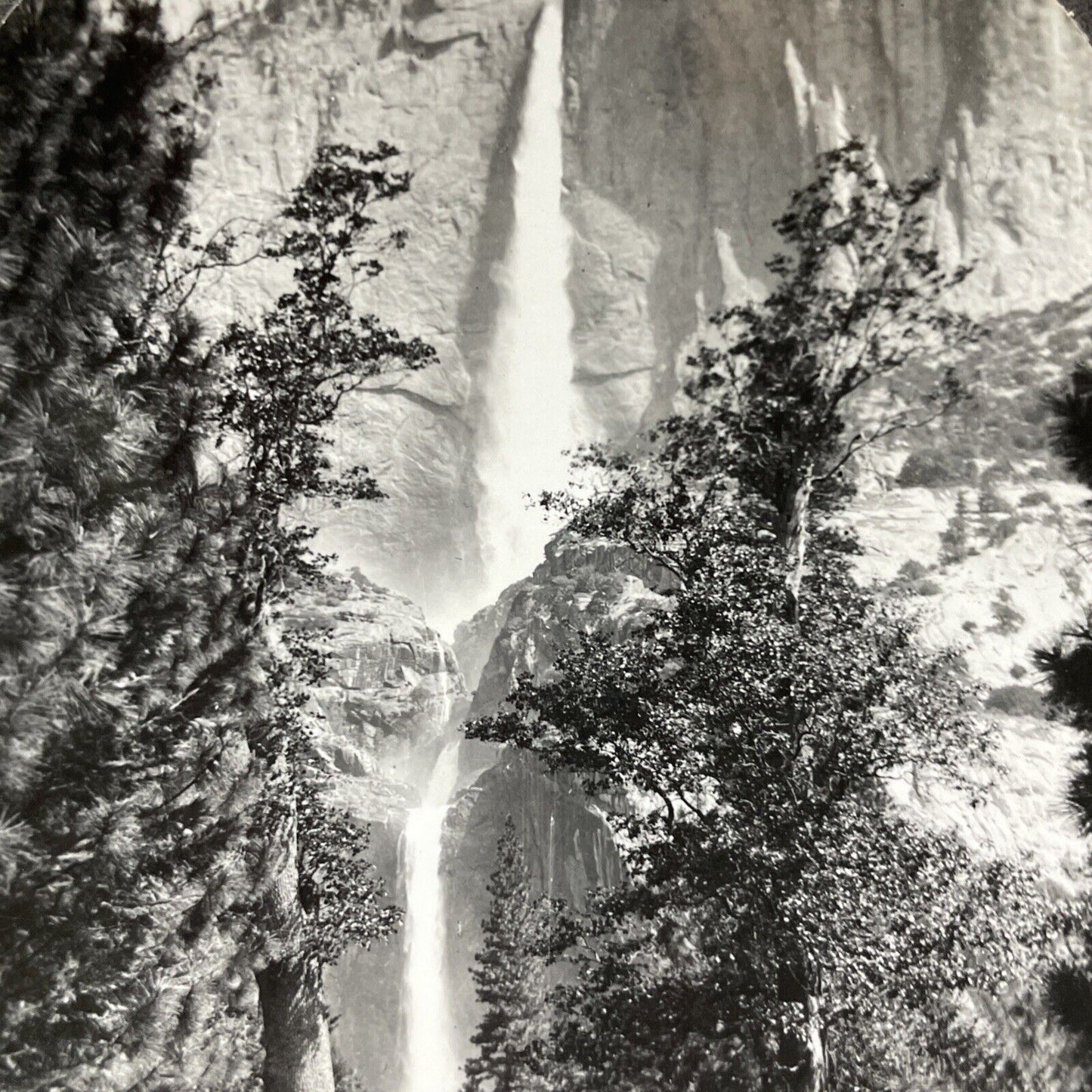 Antique 1910s Yosemite Falls California Stereoview Photo Card V2031