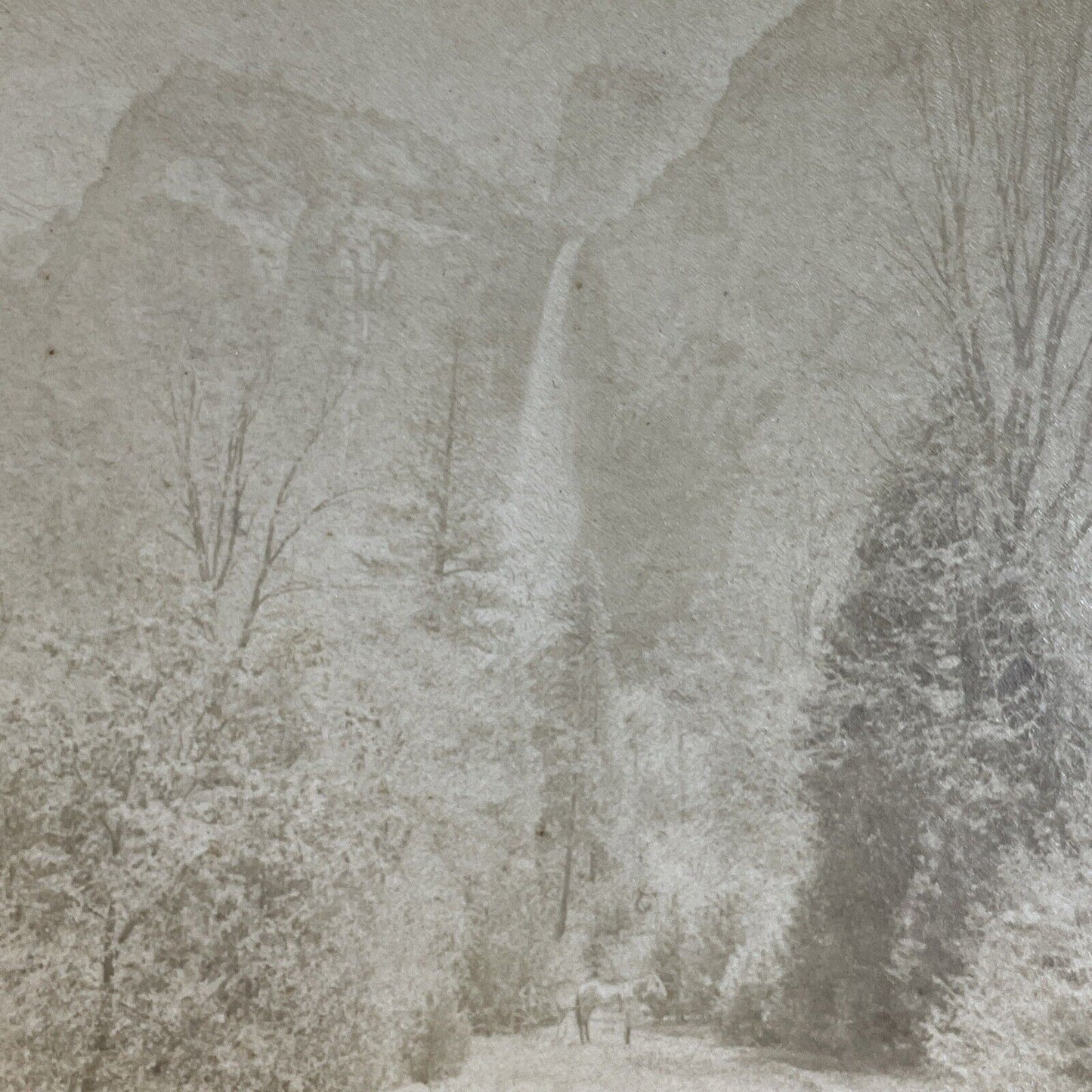 Antique 1894 Bridal Veil Falls Yosemite Park CA Stereoview Photo Card P3498