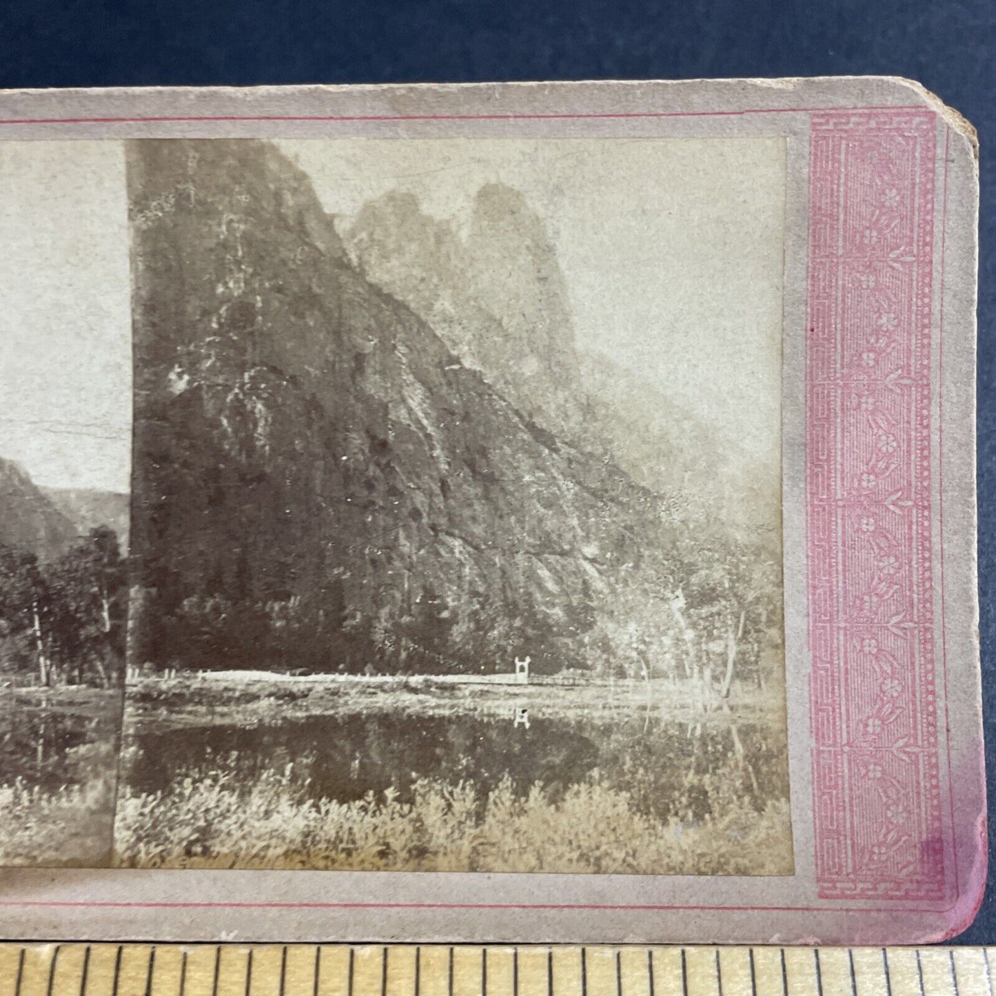 Antique 1870s Yosemite Park Mountains California Stereoview Photo Card P4782