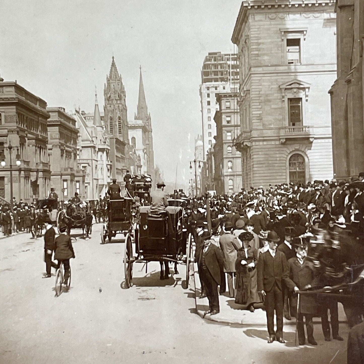 The Vanderbilt Homes Fifth Avenue Manhattan New York Stereoview c1899 Y1025