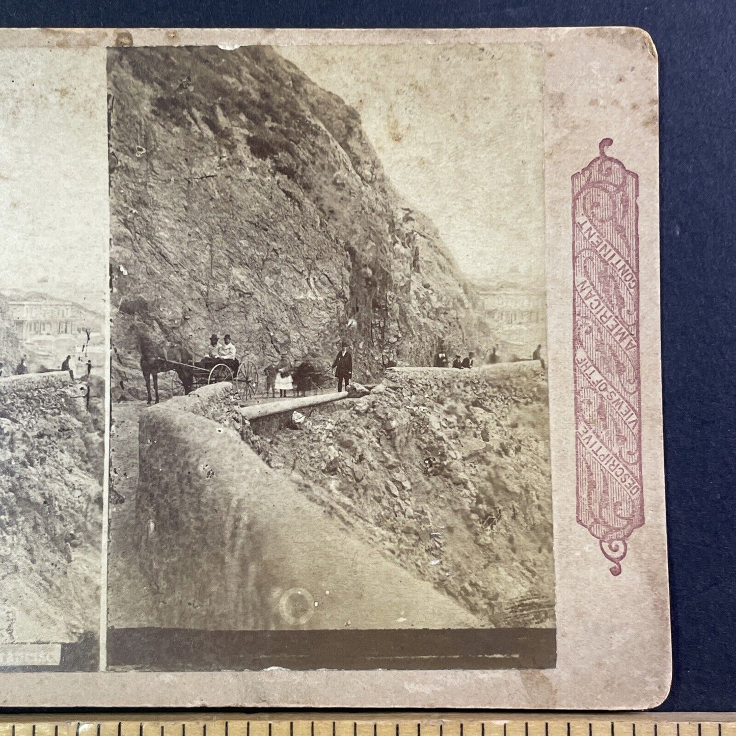 Point Lobos Avenue San Francisco Stereoview California Antique c1875 X3742