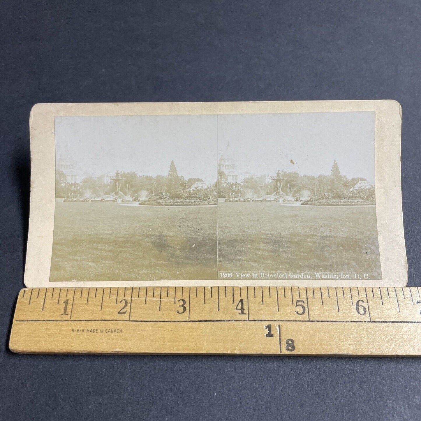 Antique 1880s US Capitol Building Washington DC Stereoview Photo Card P4845