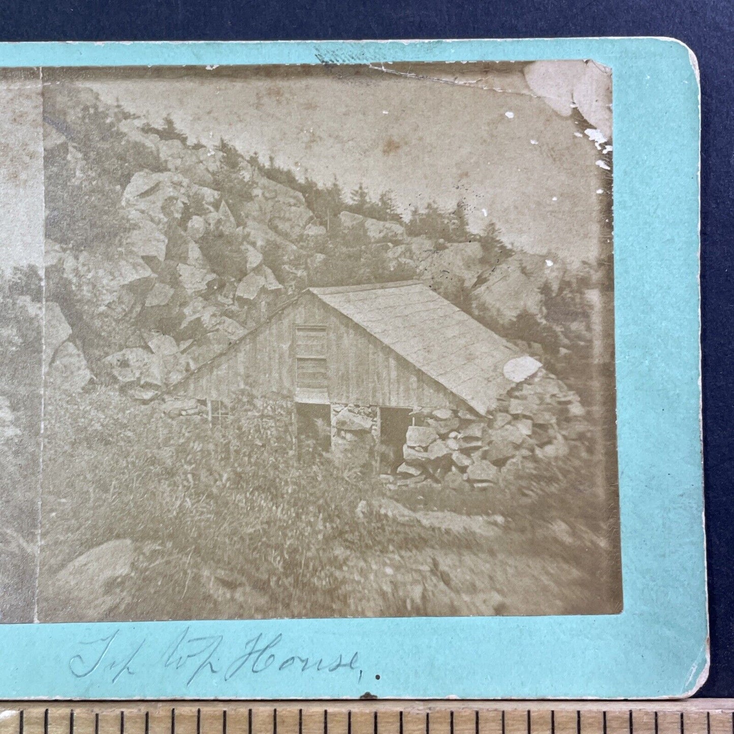 Summit House Mount Kearsarge NH Stereoview MC Harriman Antique c1875 X1213