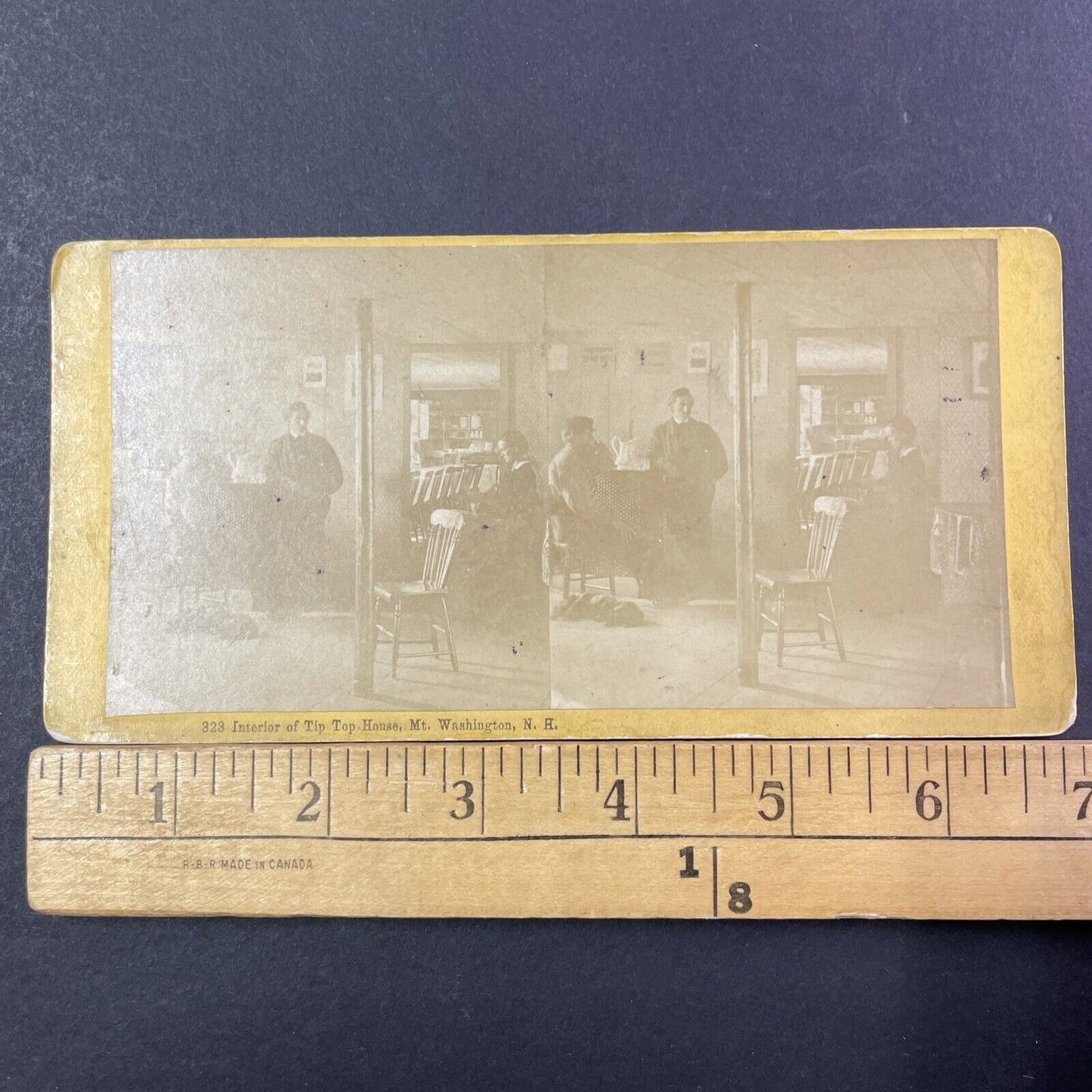 Tip Top House Hotel Restaurant Stereoview SF Adams Photo Card Antique c1870 X910