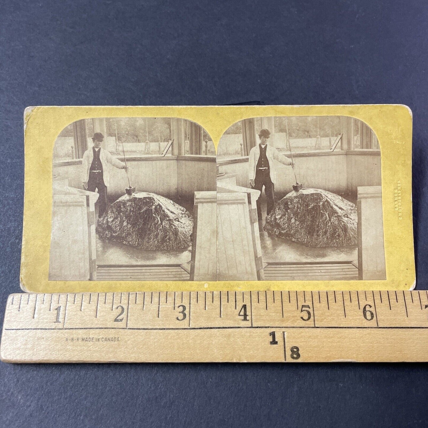 Antique 1870s High Rock Spring Saratoga Springs  Stereoview Photo Card P2460-06