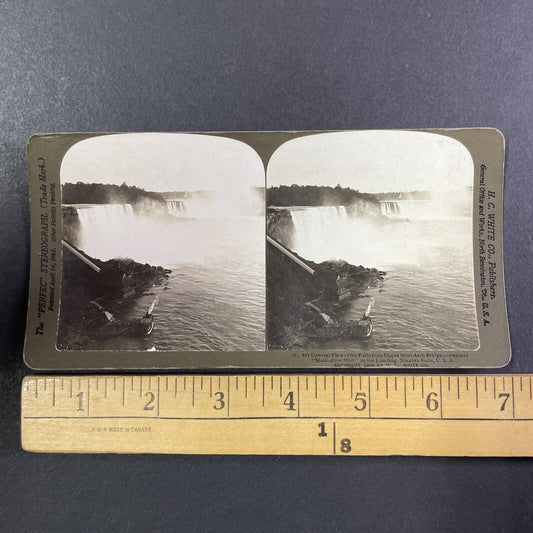 Steamboat Maid of the Mist Taking Passengers Stereoview Antique c1903 Y1788