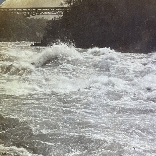 Antique 1911 The Whirlpool Niagara Falls Ontario Stereoview Photo Card P2170