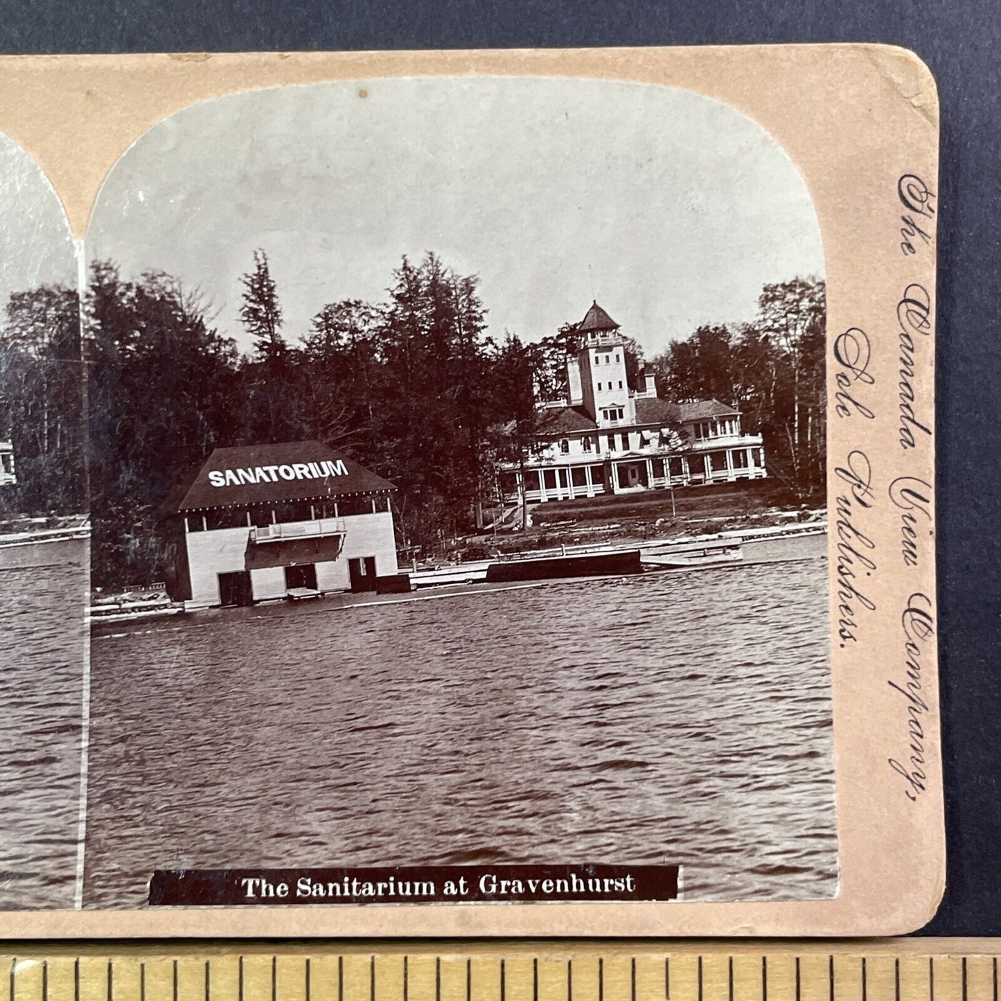 Asylum for the Sick and Insane Gravenhurst Ontario Stereoview Antique c1899 Y485