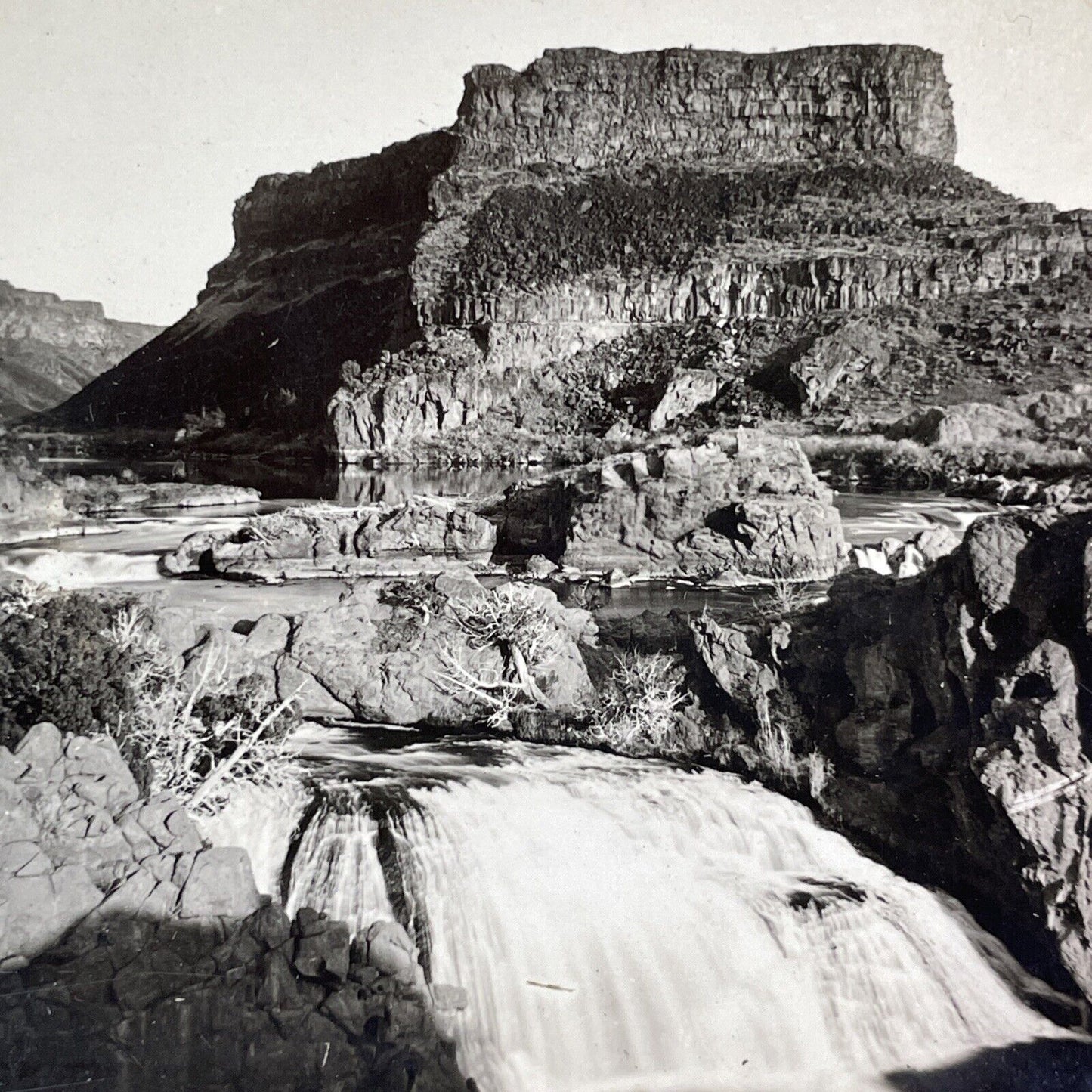 Shoshone Falls Idaho Stereoview Shoshone River Antique c1920 Y518