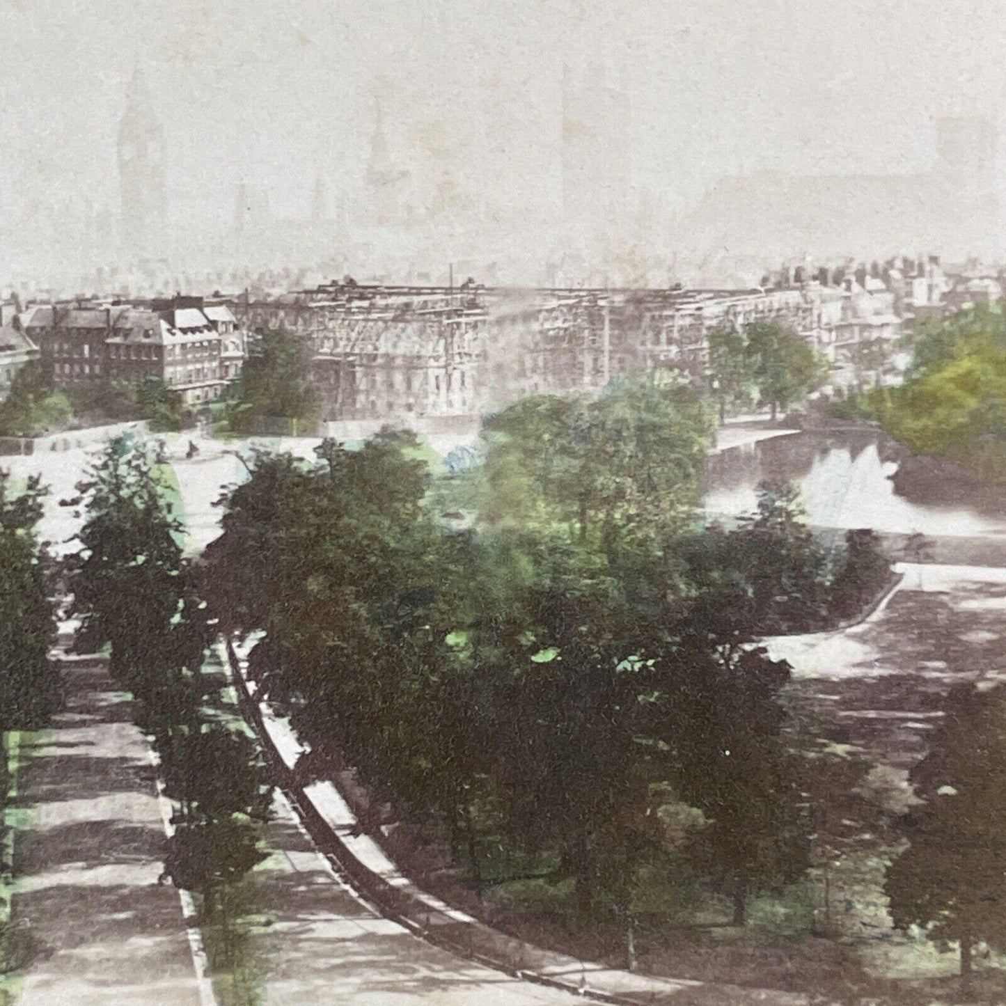 Houses of Parliament London England Stereoview UK Antique c1870s X4238