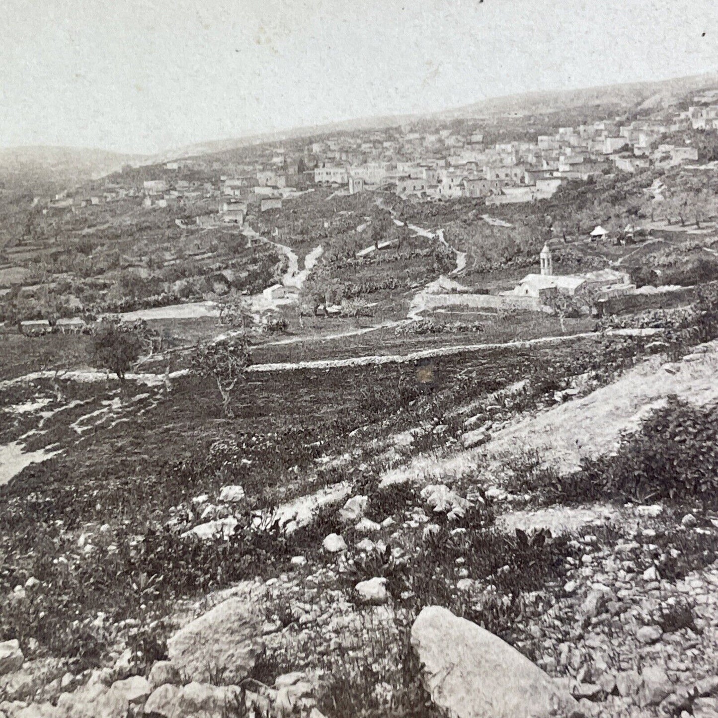 Nazareth Israel Palestine Stereoview Frank Mason Good Antique c1863 X4071