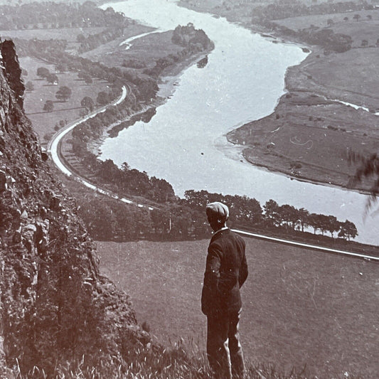 Antique 1898 The Tay River Aberfeldy Scotland Stereoview Photo Card P3909