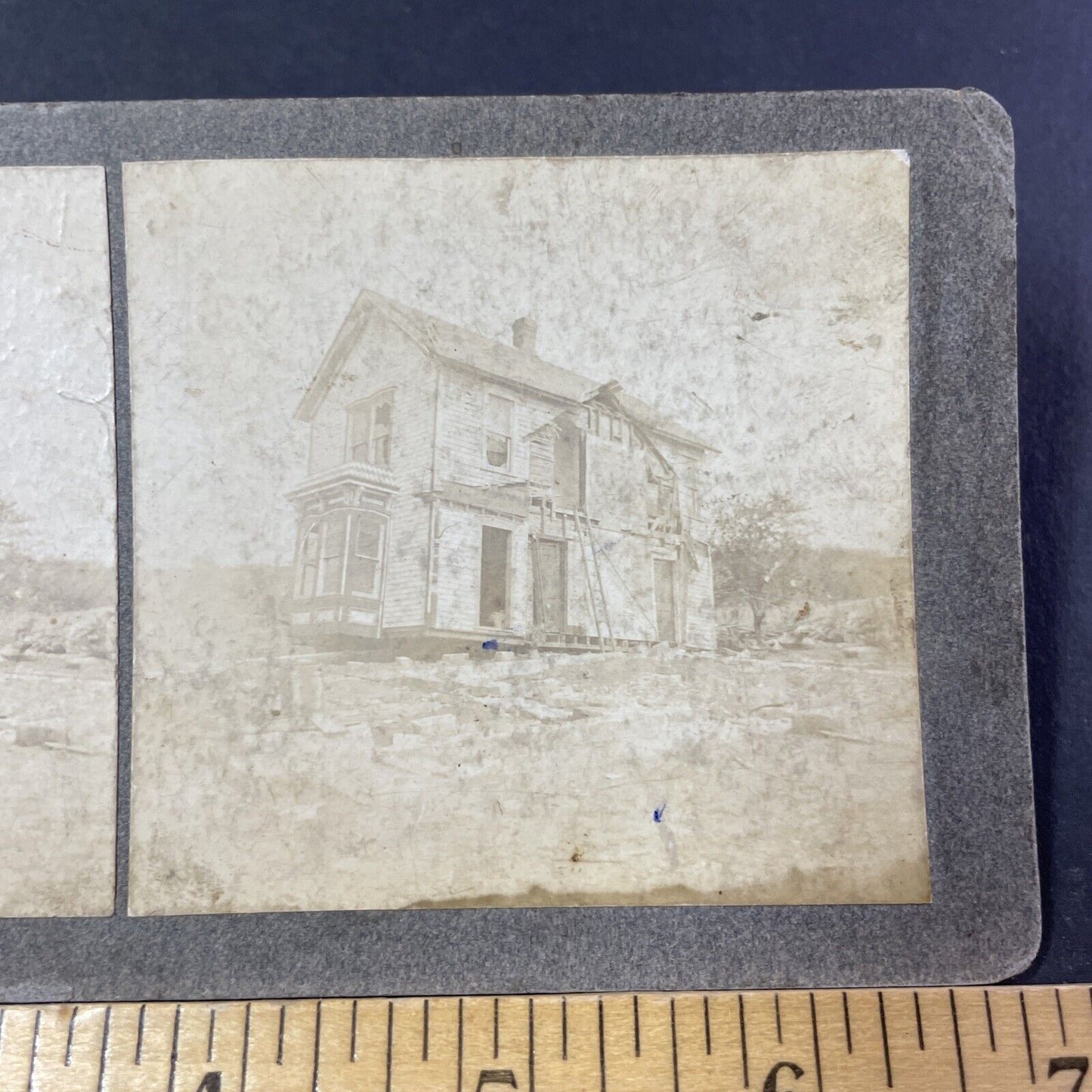 Antique 1868 Tornado Of Toronto Province Of Canada Stereoview Card P2460-03