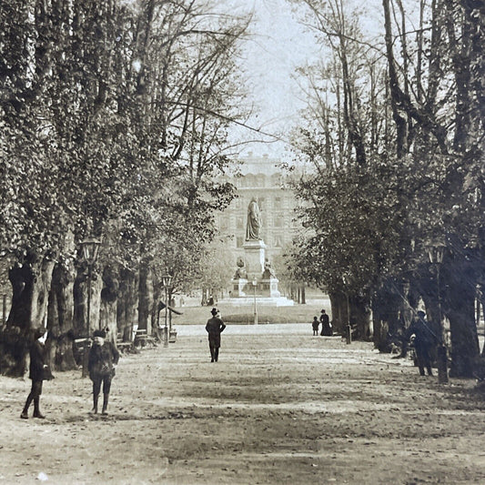 Antique 1900 Royal National City Park Stockholm Stereoview Photo Card P5110