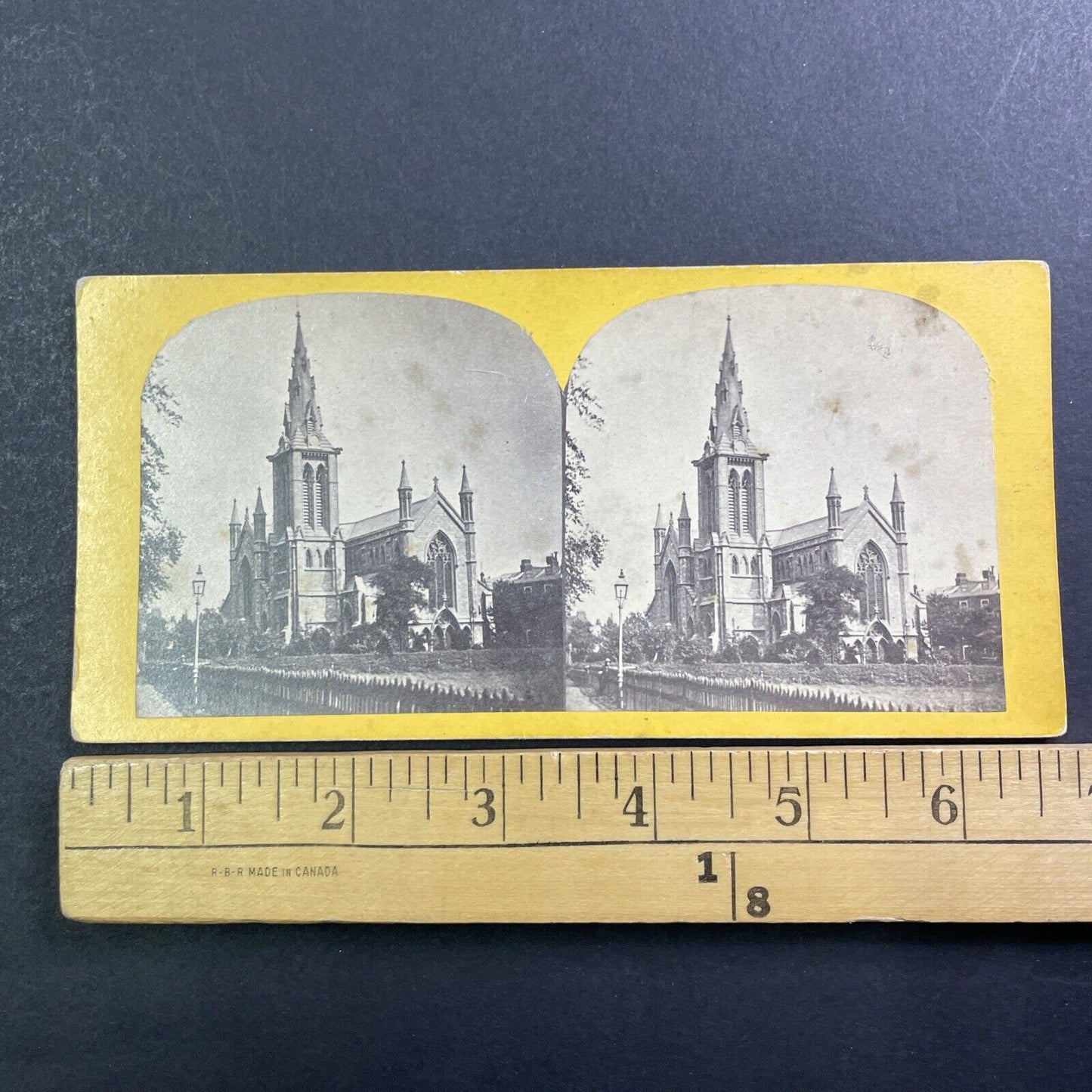 Church of Christ Highbury Stereoview London England UK Antique c1870 X4235