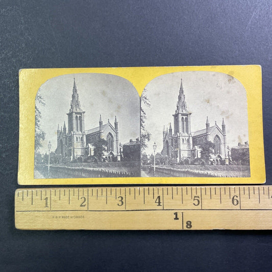 Church of Christ Highbury Stereoview London England UK Antique c1870 X4235