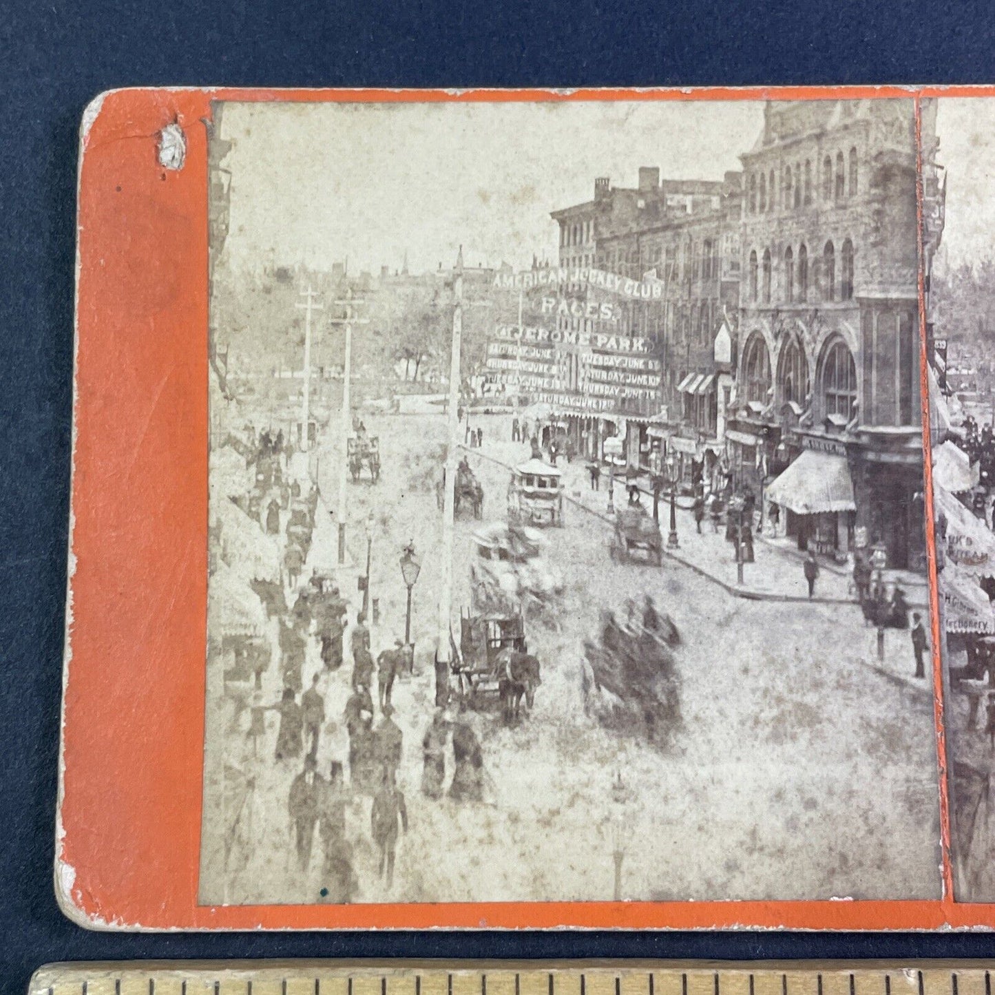 Broadway and 14th Street Manhattan Stereoview New York City c1860s Y2405