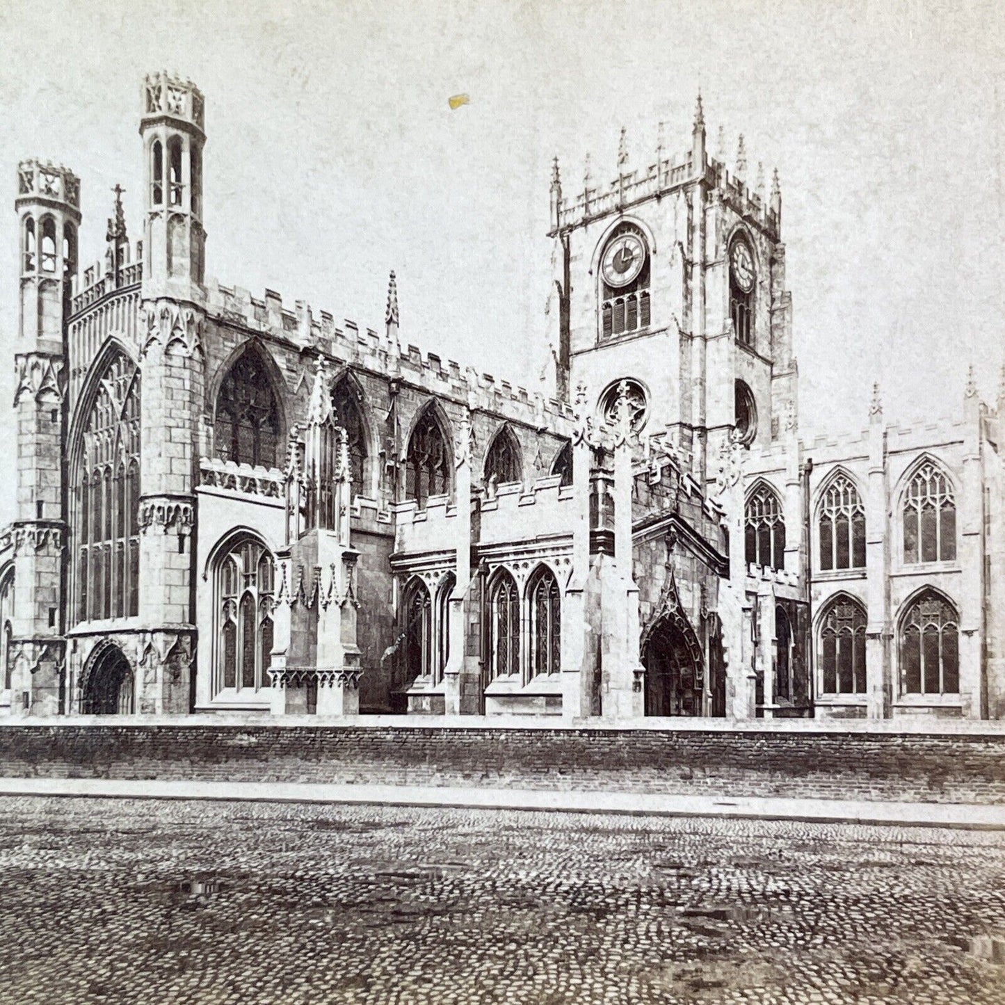 St. Mary's Church in Beverley England UK Stereoview Antique c1860s Y1428