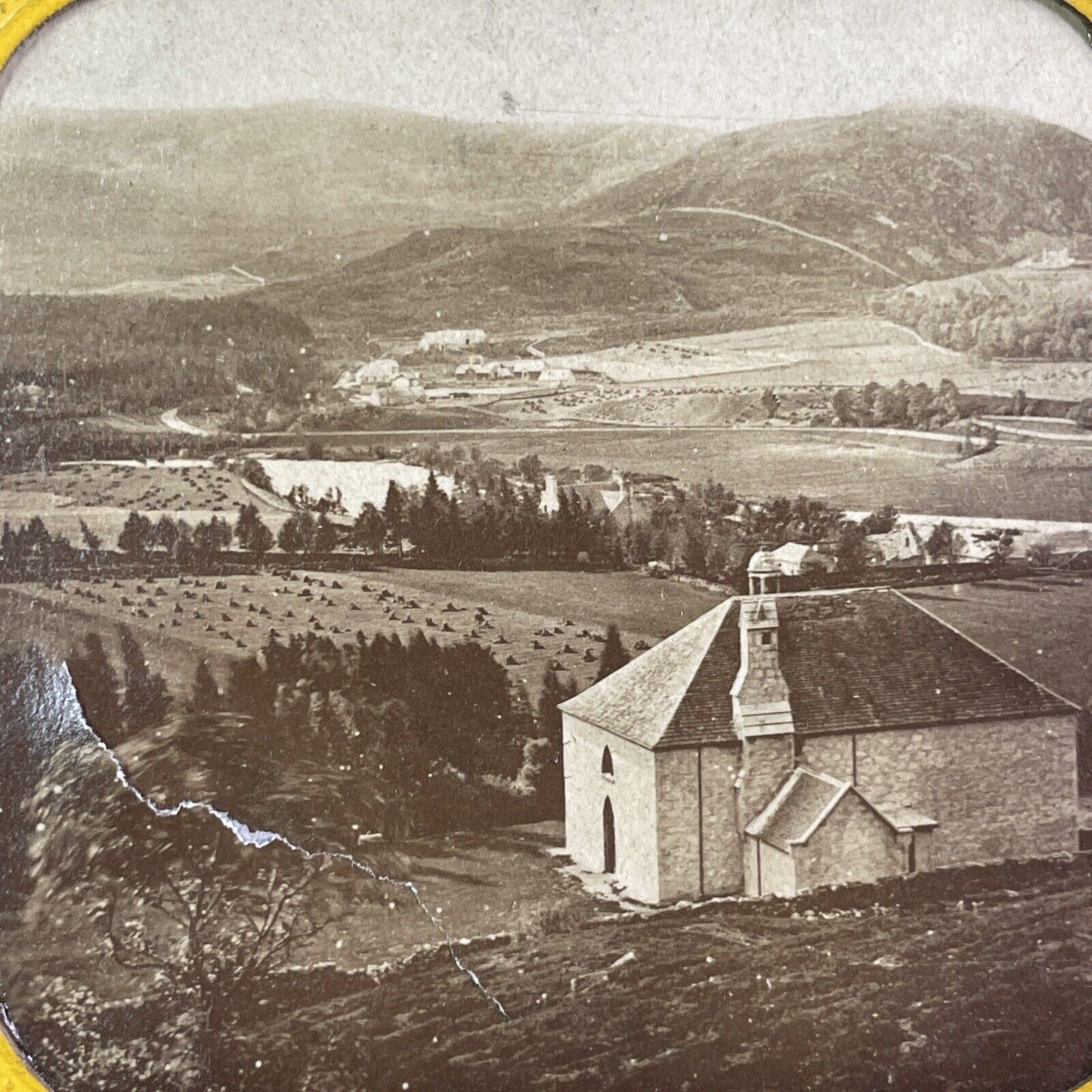 Pontarlier France Vineyards Stereoview French Tissue Antique c1860s XT2105